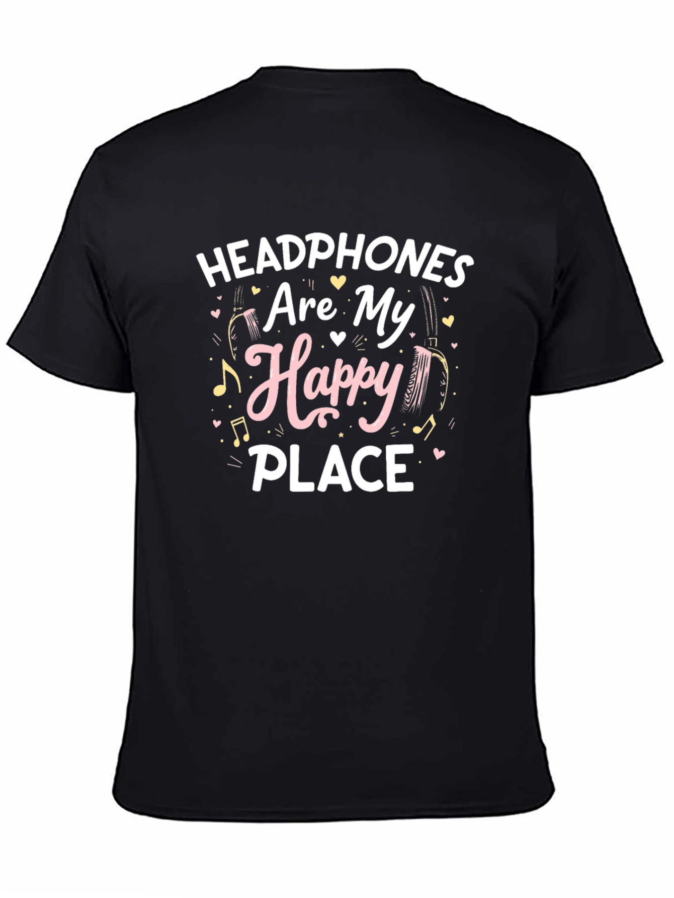 Headphones Are My Happy Place T-Shirt