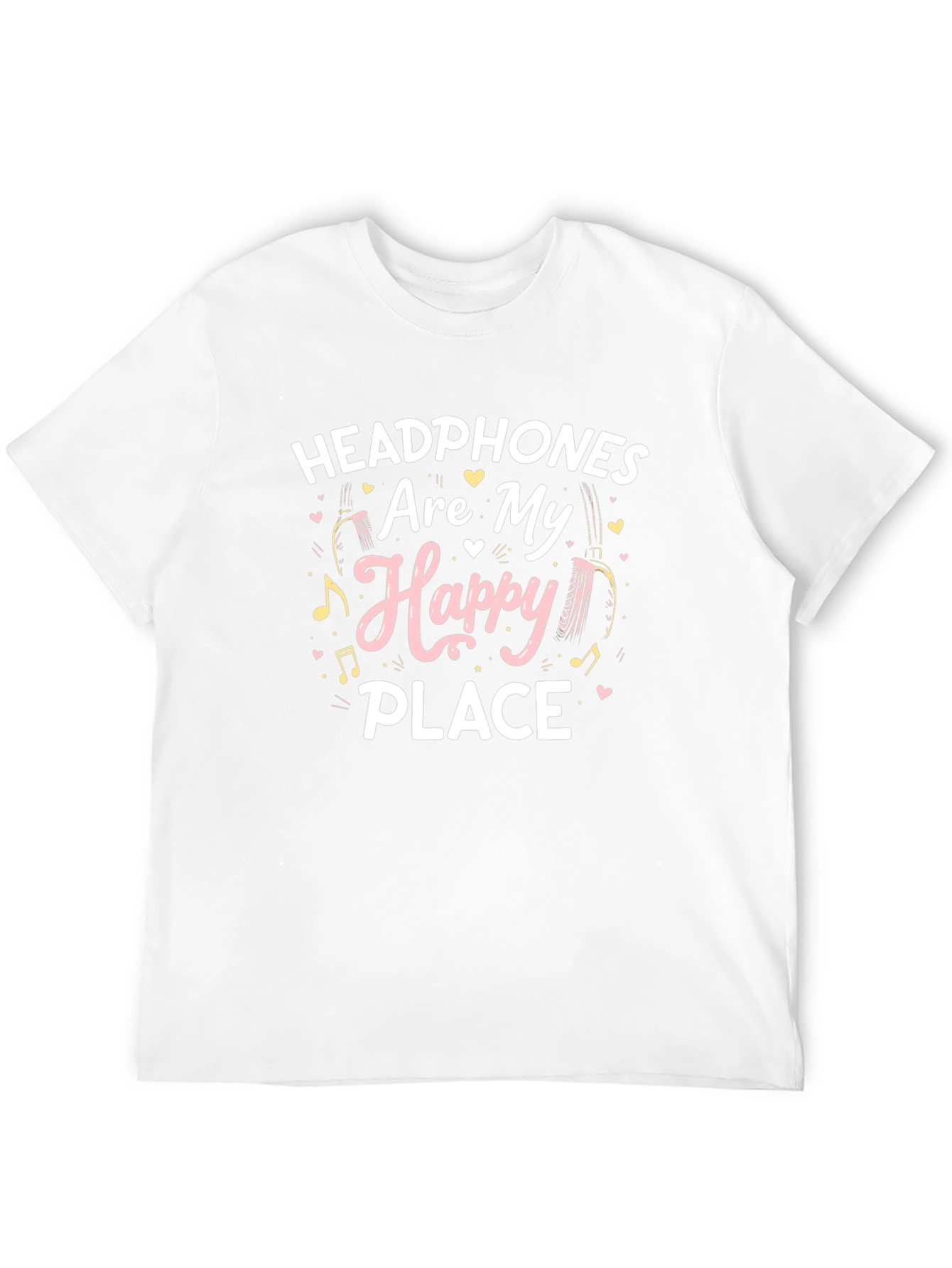 Headphones Are My Happy Place T-Shirt