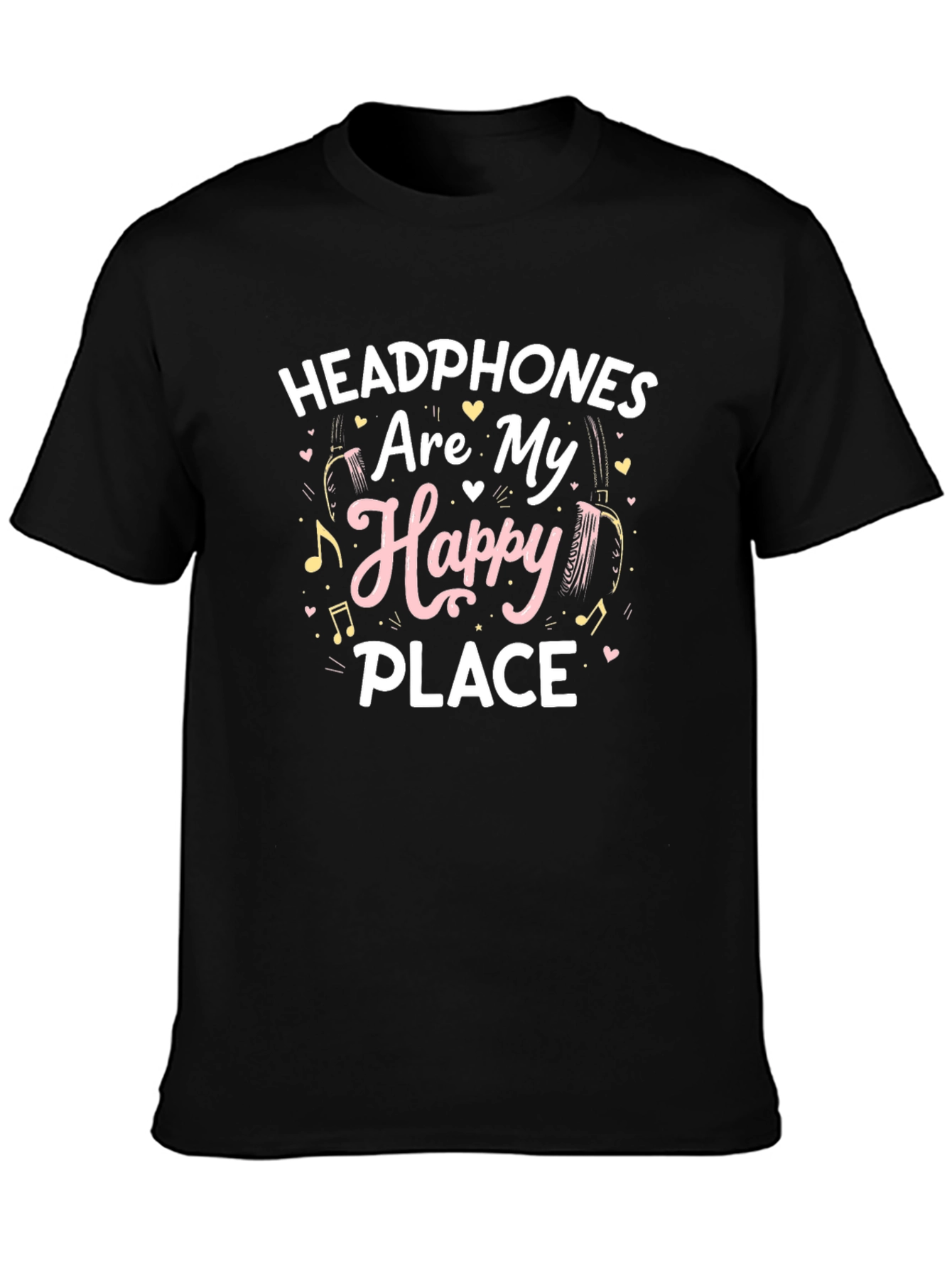 Headphones Are My Happy Place T-Shirt