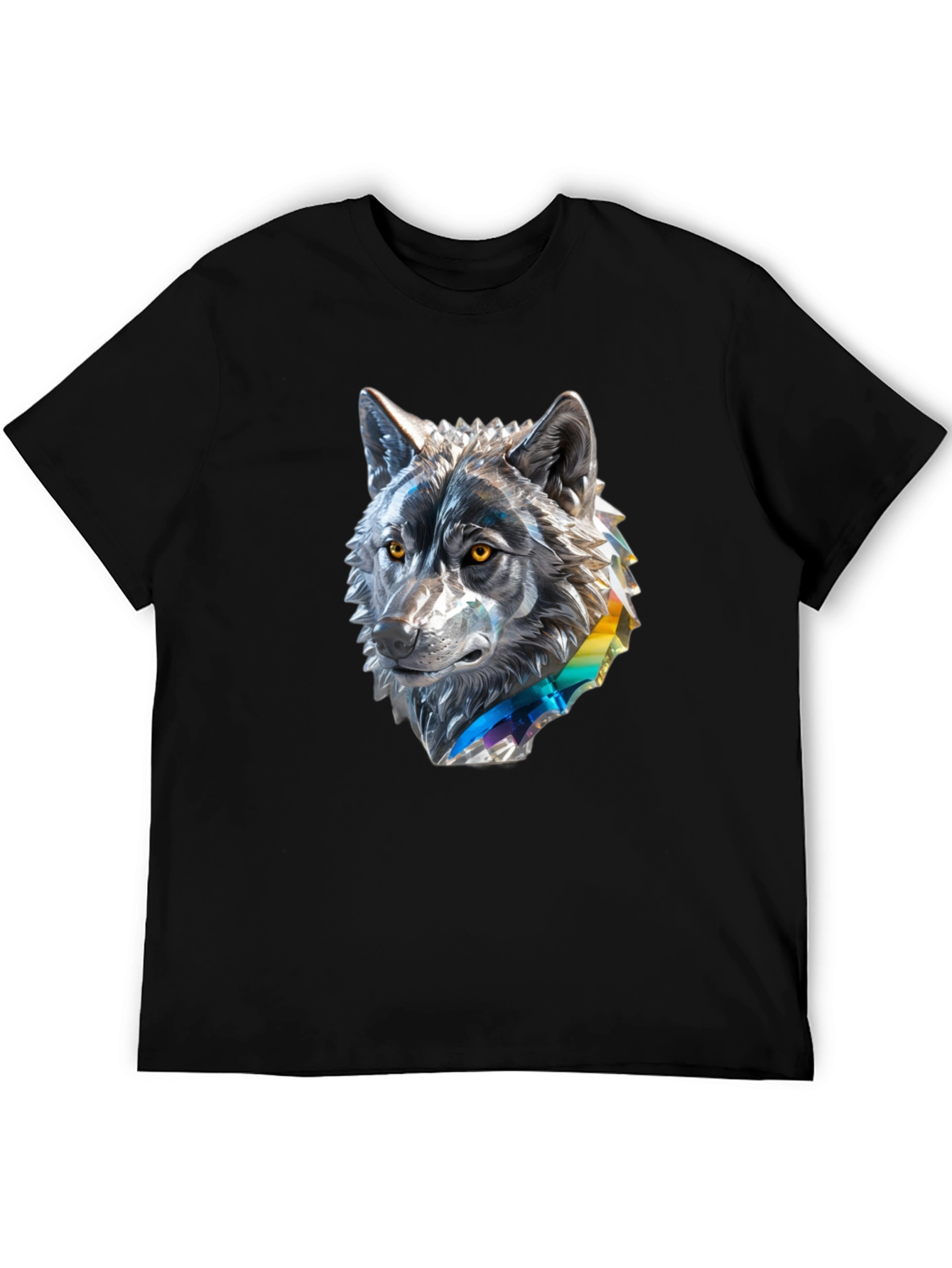 Wolf Graphic Tee - Mens Black T-Shirt