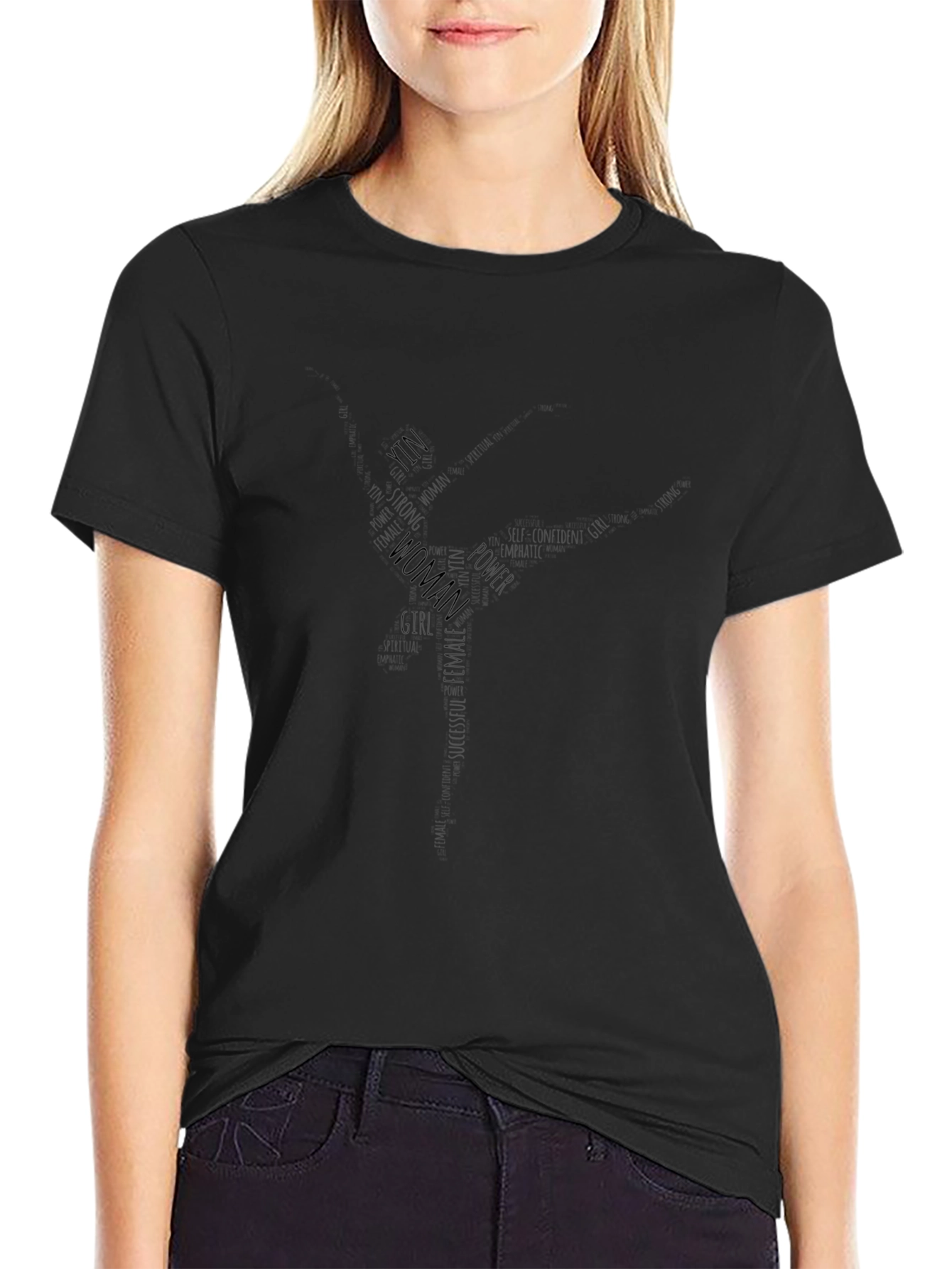 Empowered Woman T-Shirt - Word Art Design
