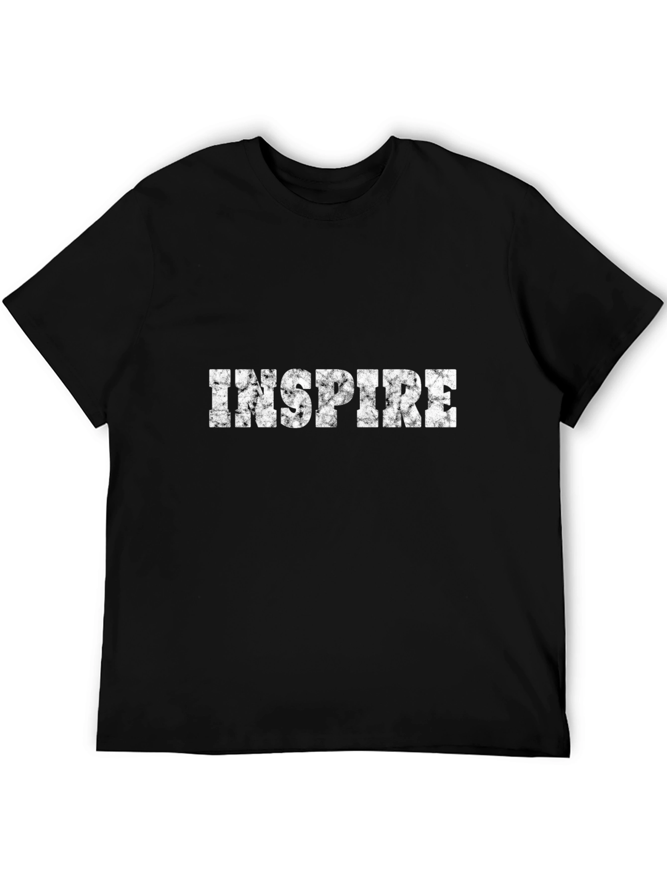 Inspire Graphic Tee - Black Cotton T-Shirt