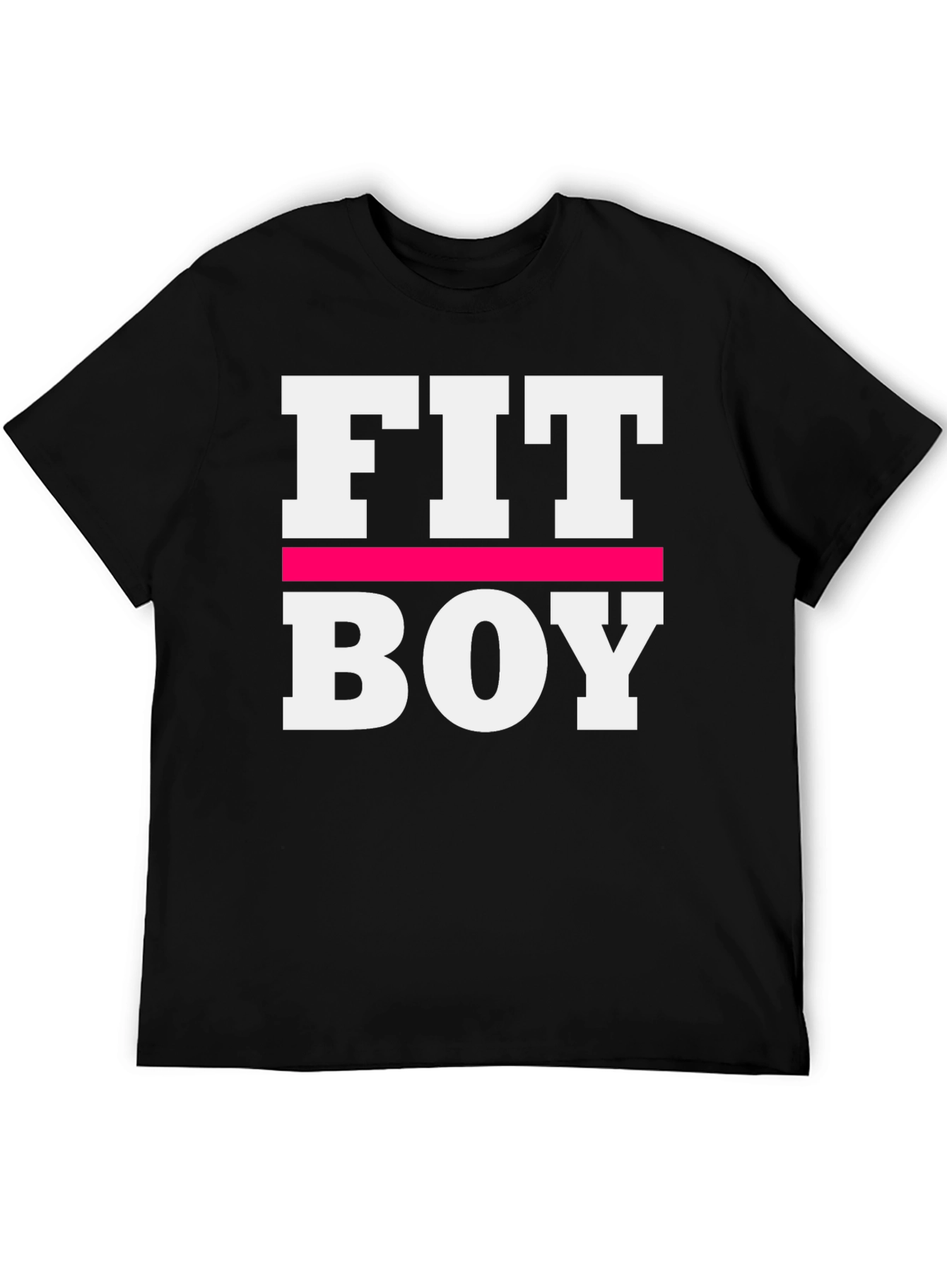 Fit Boy Graphic Tee - Black