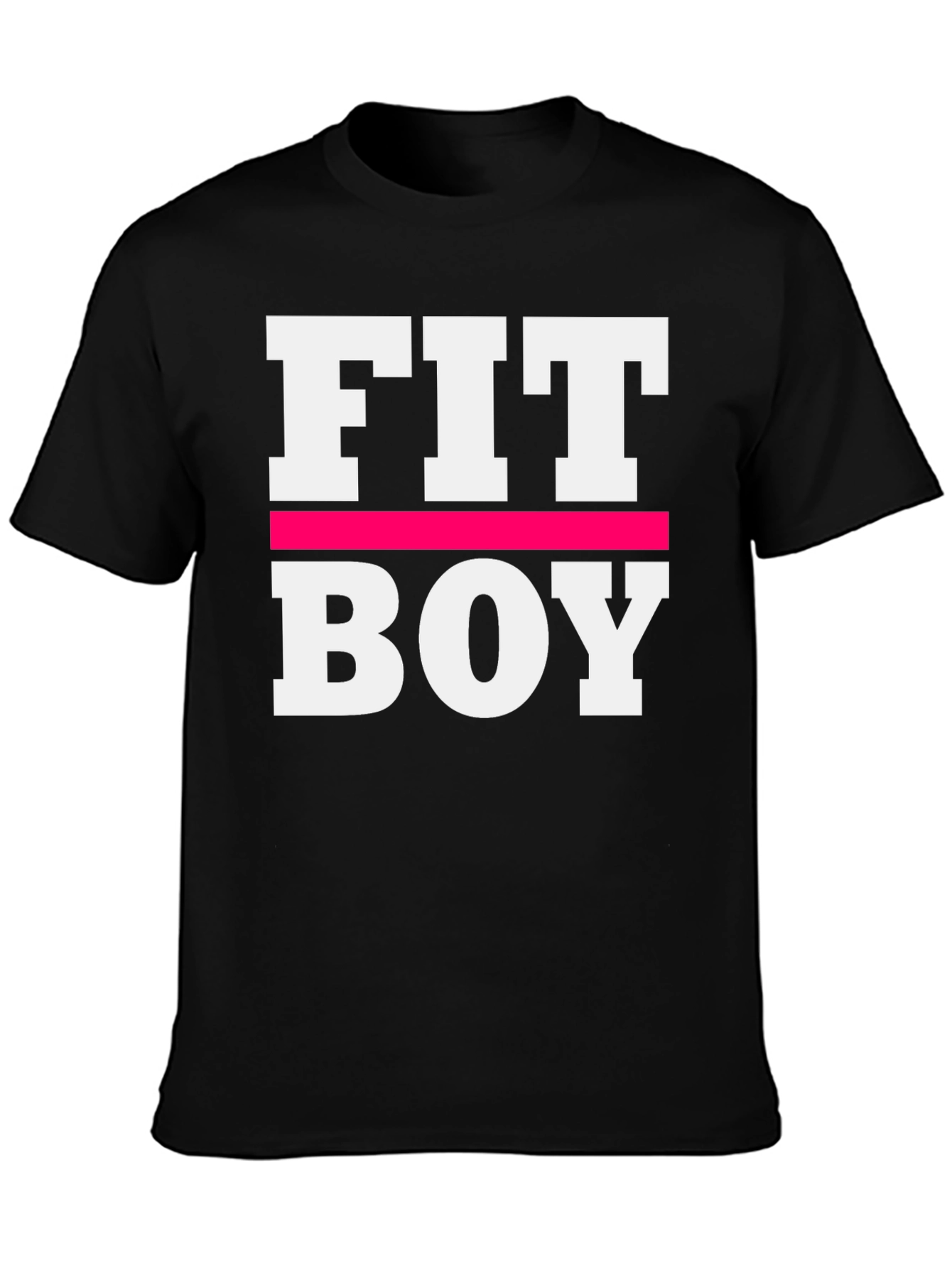 Fit Boy Graphic Tee - Black