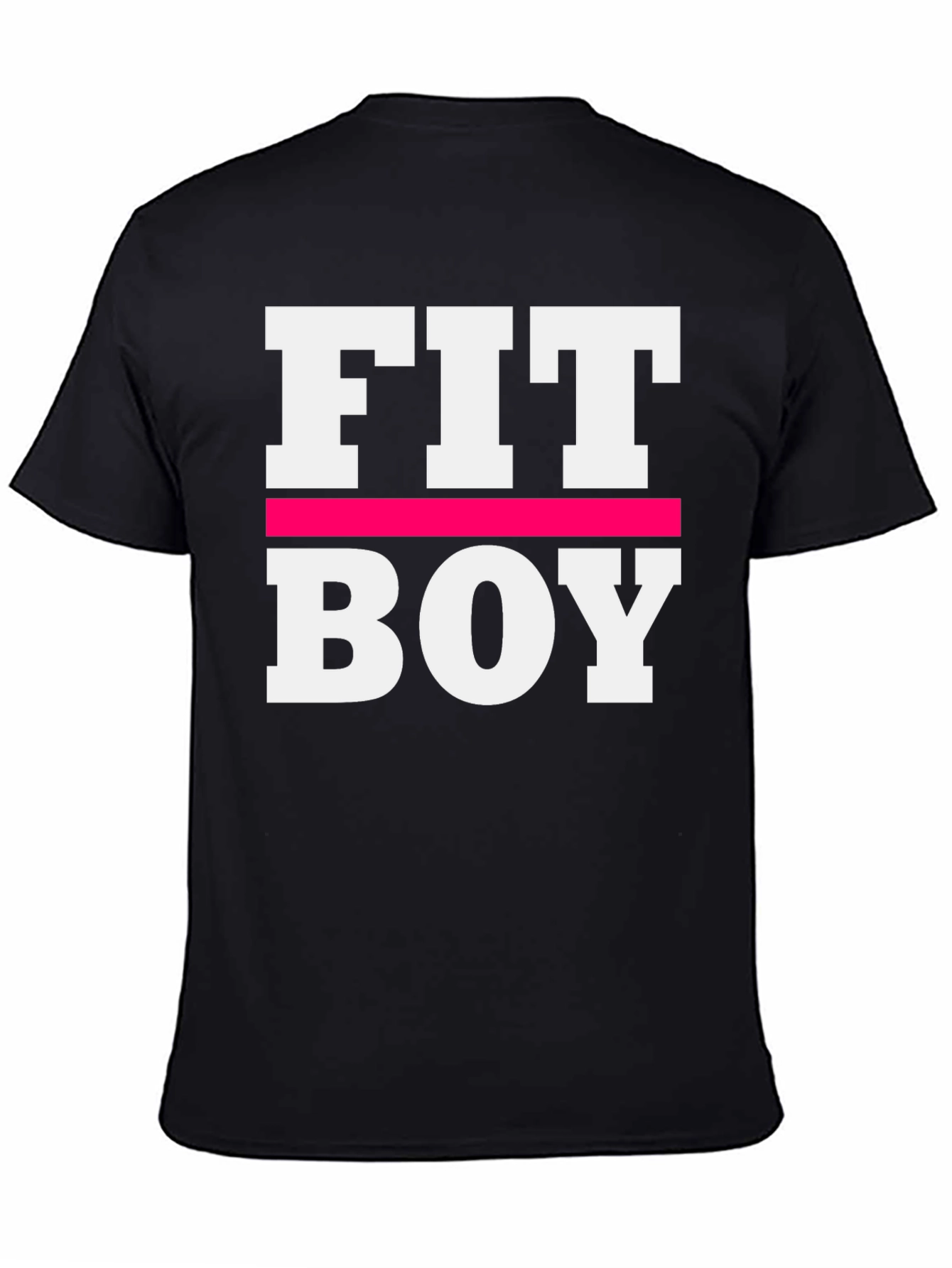 Fit Boy Graphic Tee - Black