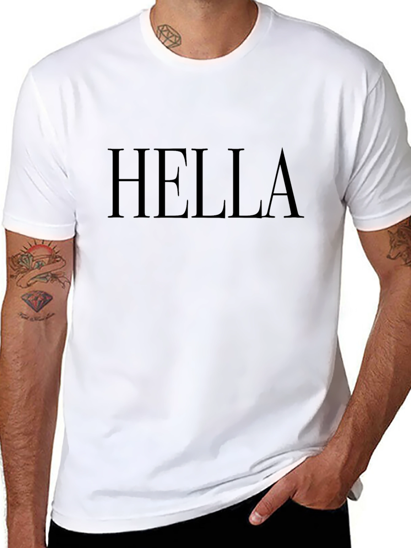 HELLA Graphic Tee - Modern Casual Style