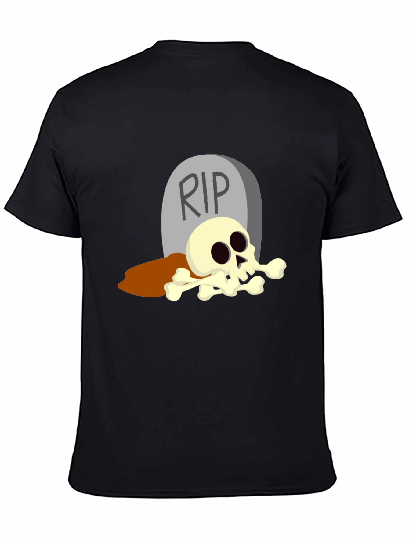 RIP Tombstone Skull T-Shirt - Halloween Graphic Tee