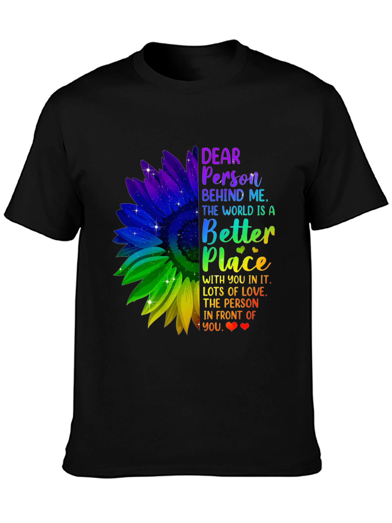 Inspirational Sunflower T-Shirt - Be Kind