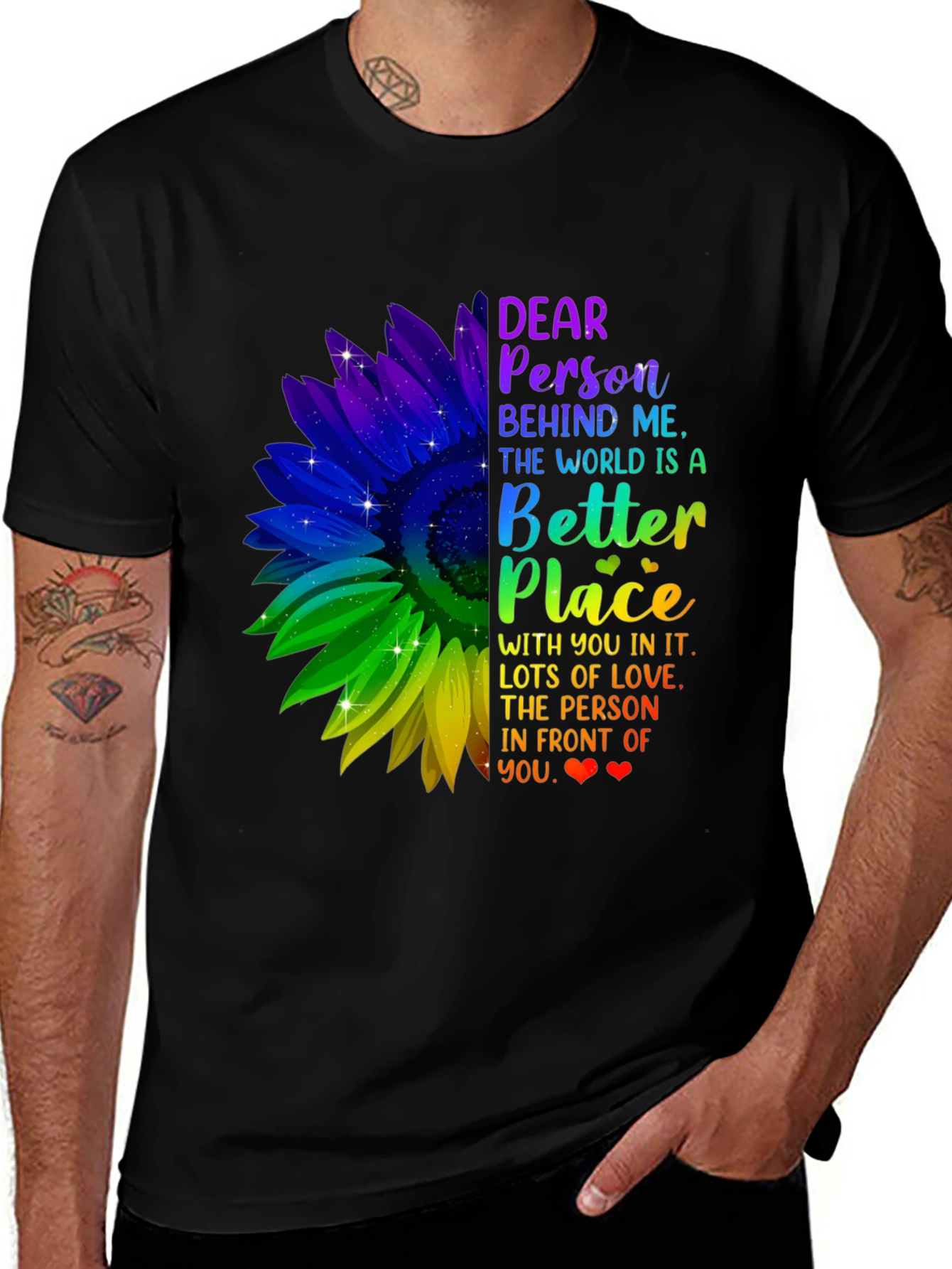 Inspirational Sunflower T-Shirt - Be Kind