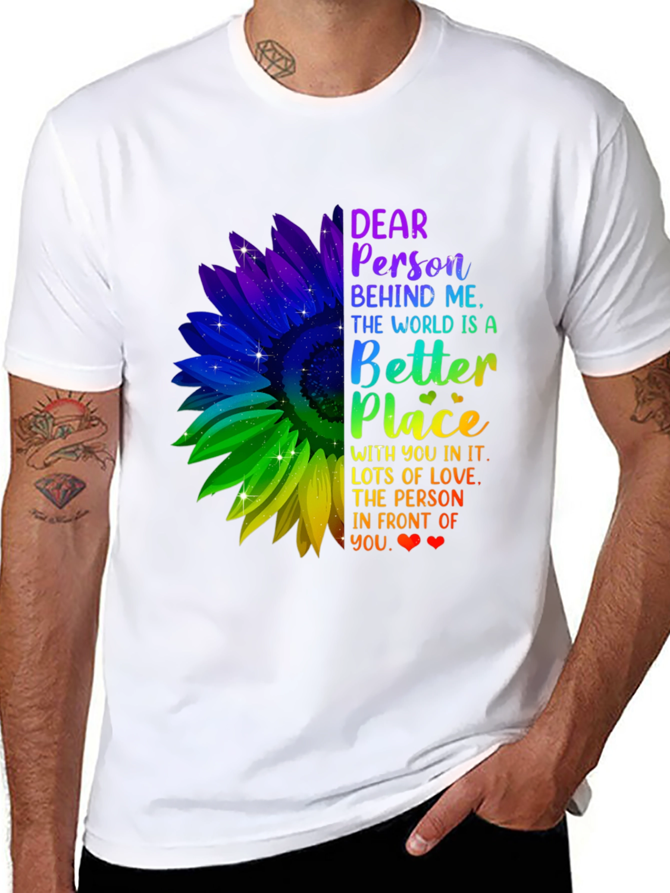 Inspirational Sunflower T-Shirt - Be Kind