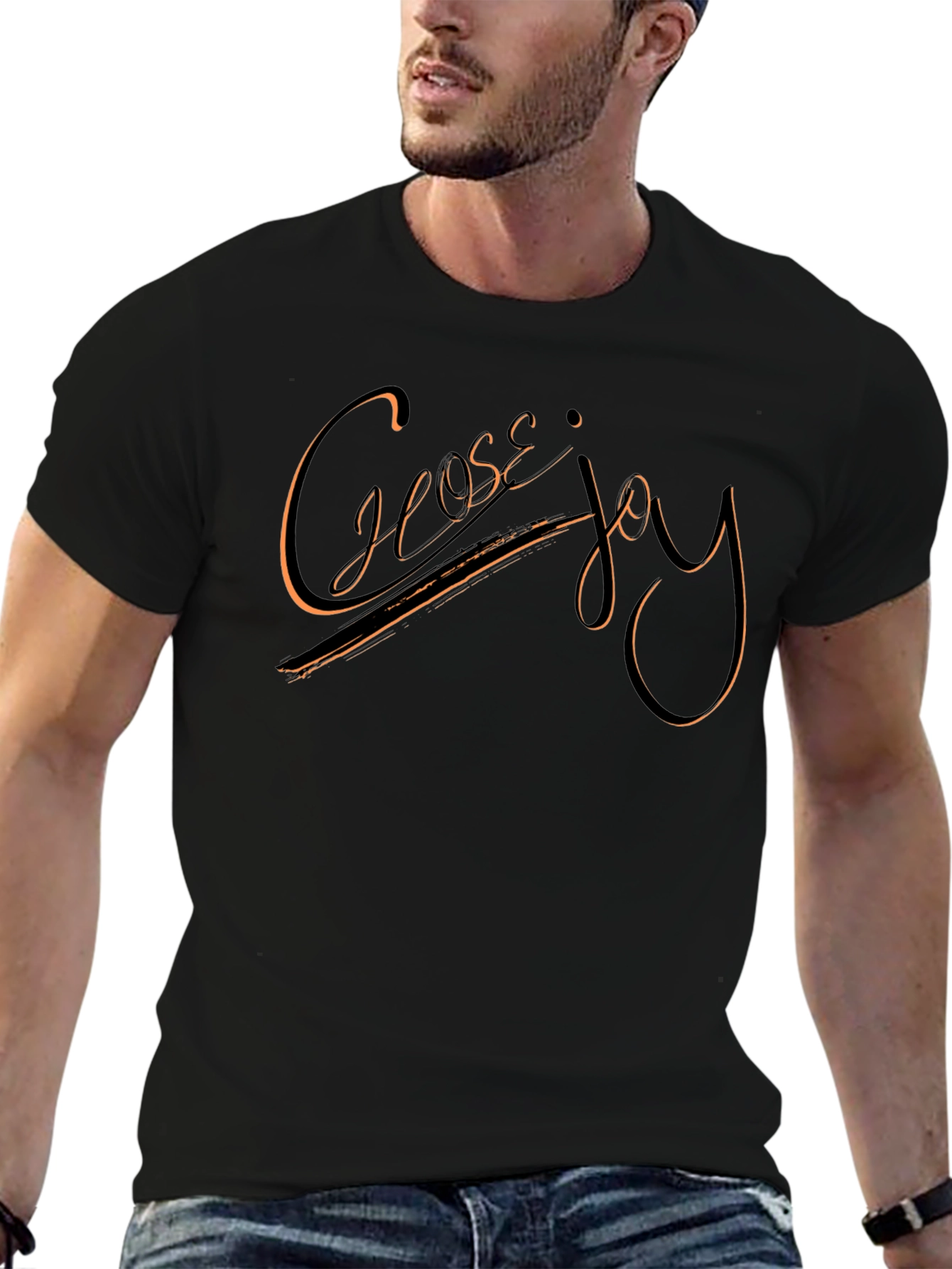 Choose Joy Black Graphic Tee
