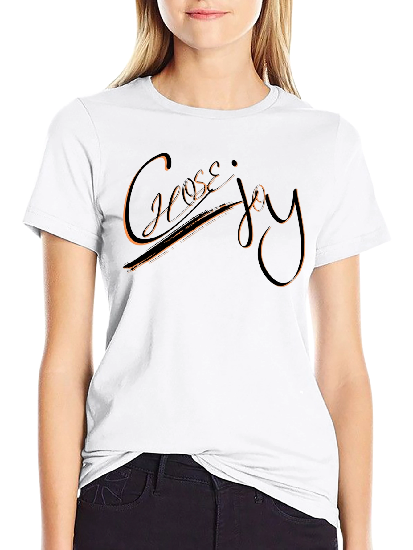 Choose Joy Black Graphic Tee