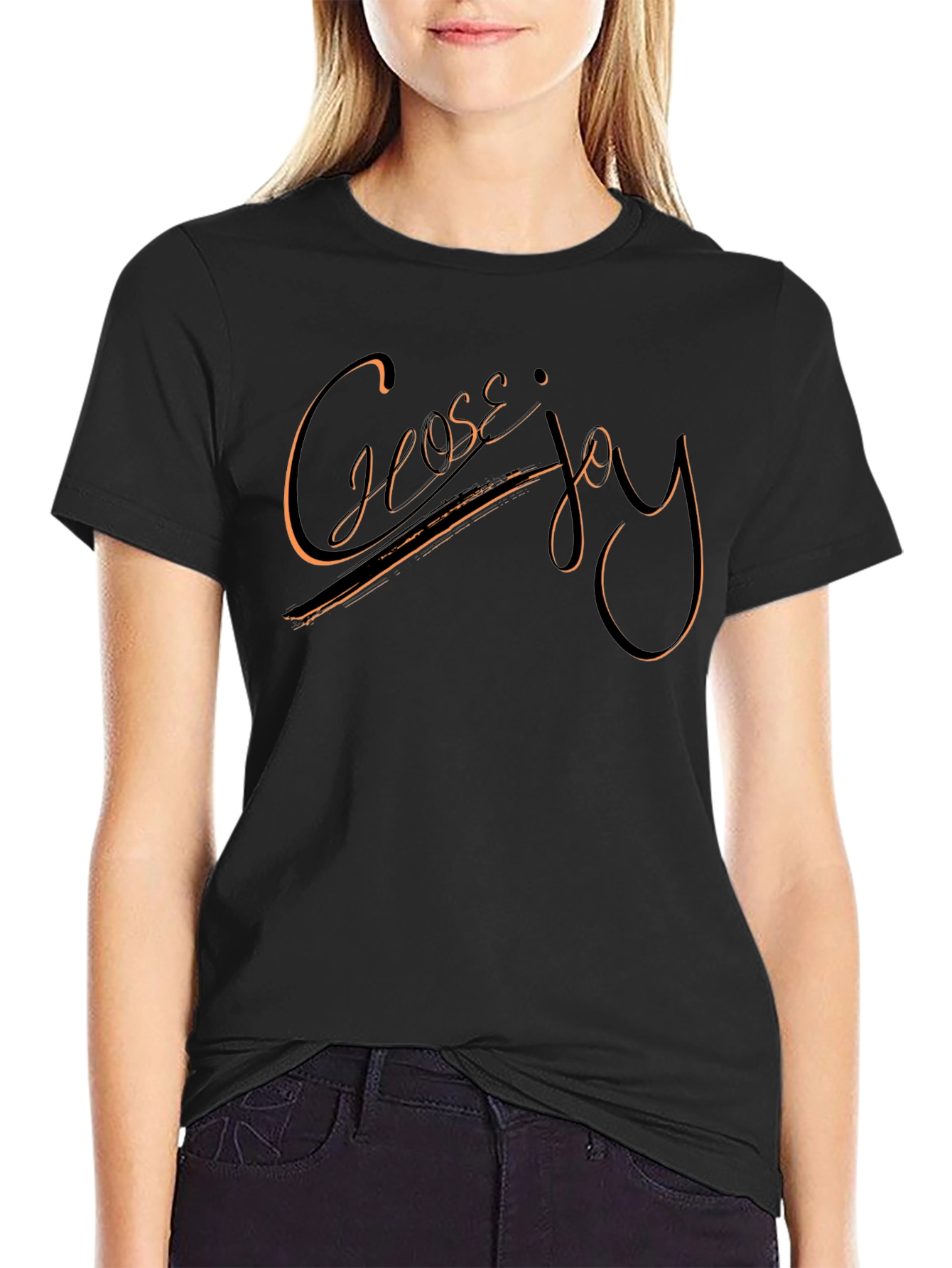 Choose Joy Black Graphic Tee