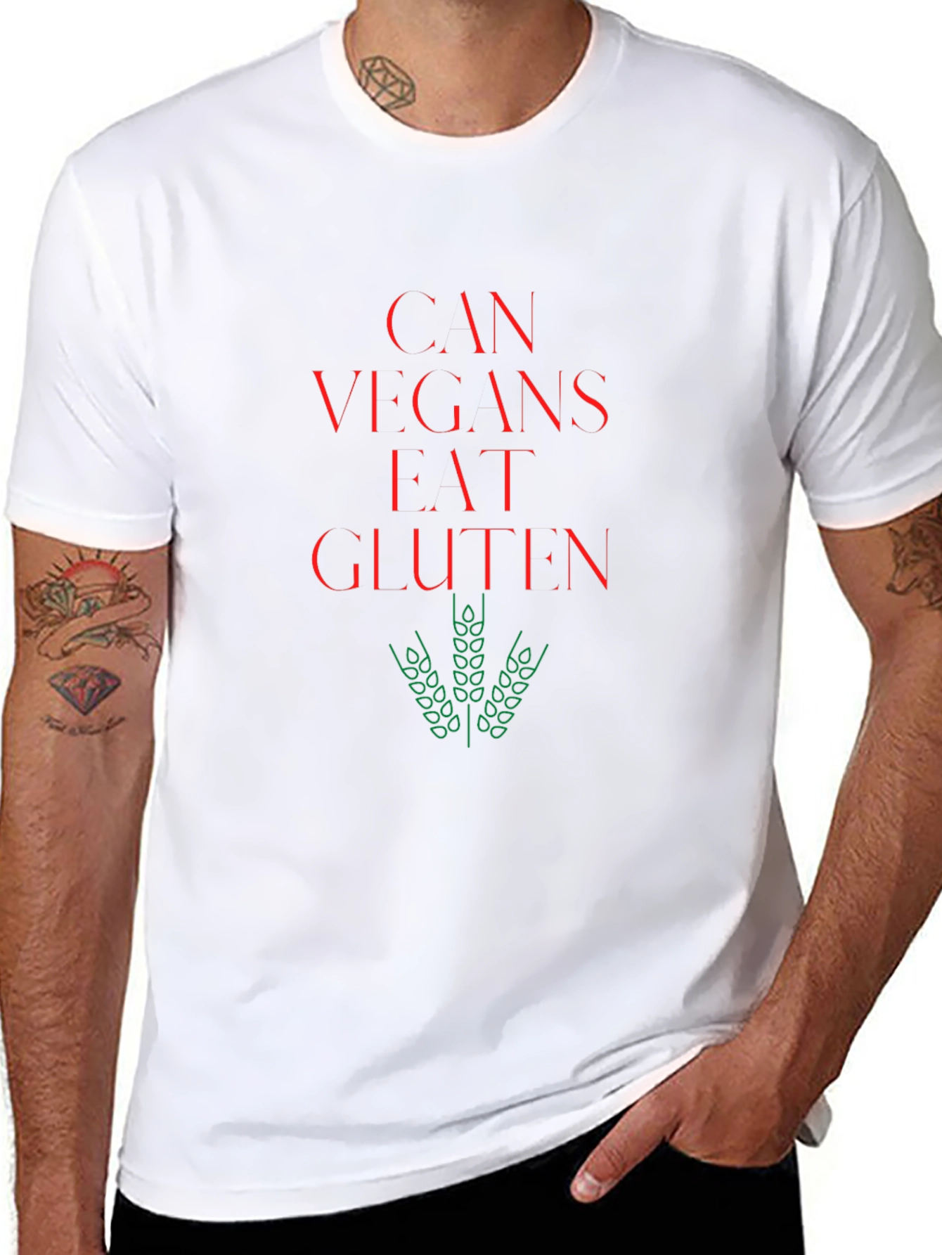 Can Vegans Eat Gluten? Novelty T-Shirt