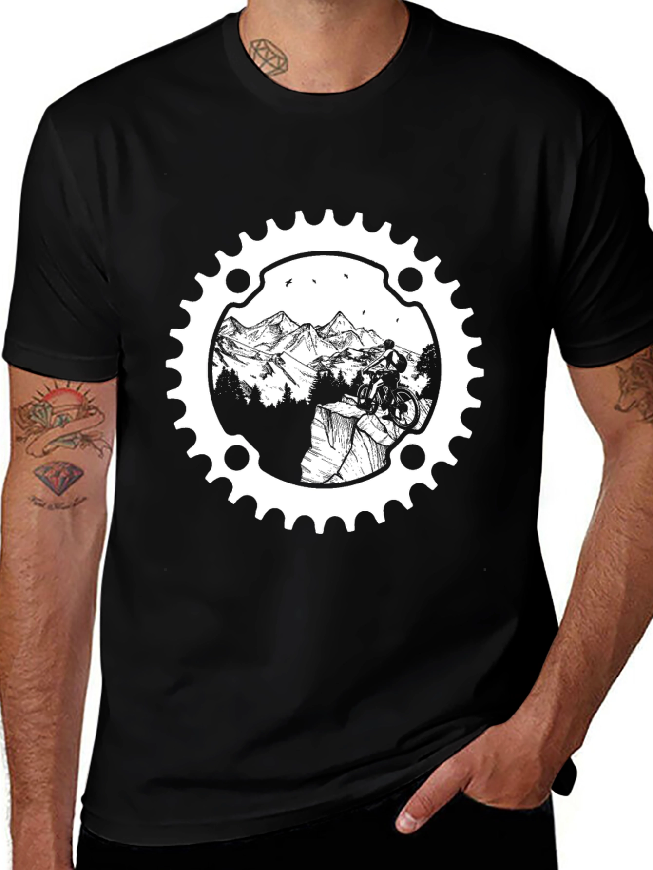 Mountain Biker T-Shirt - Gear Graphic Tee
