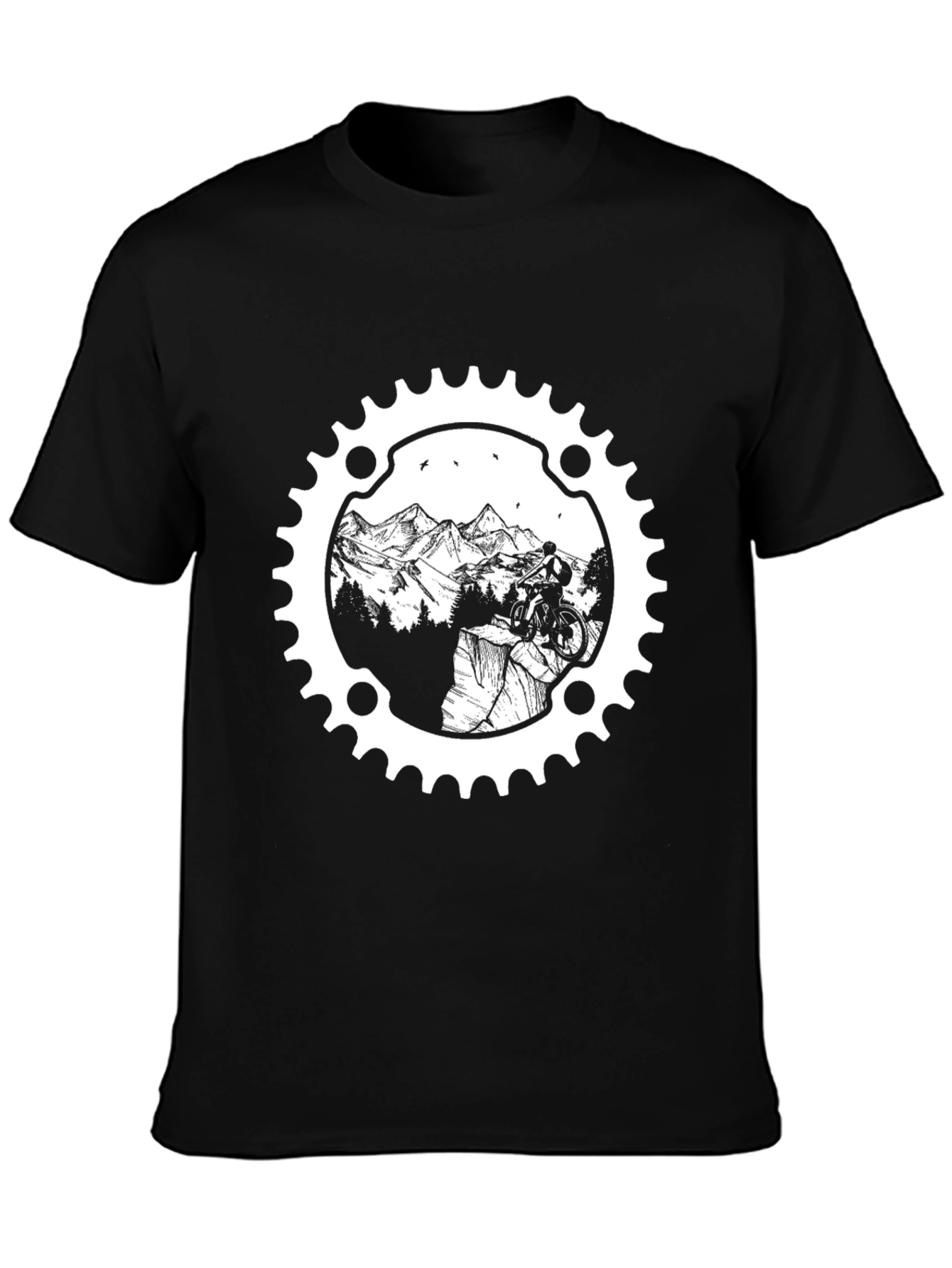 Mountain Biker T-Shirt - Gear Graphic Tee