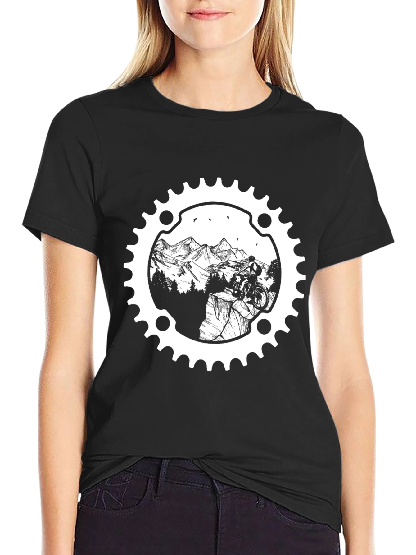 Mountain Biker T-Shirt - Gear Graphic Tee