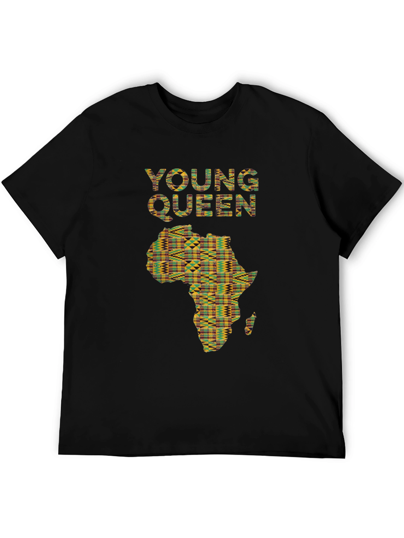 African Print Young Queen T-Shirt