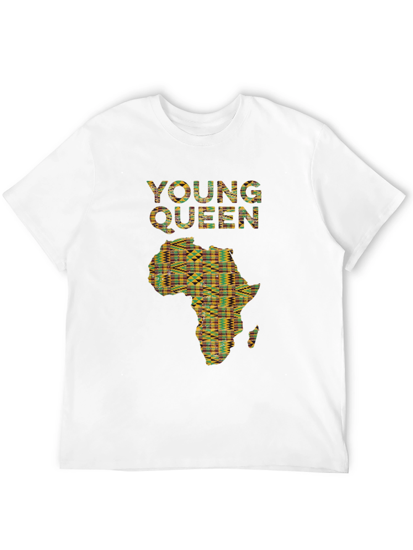 African Print Young Queen T-Shirt
