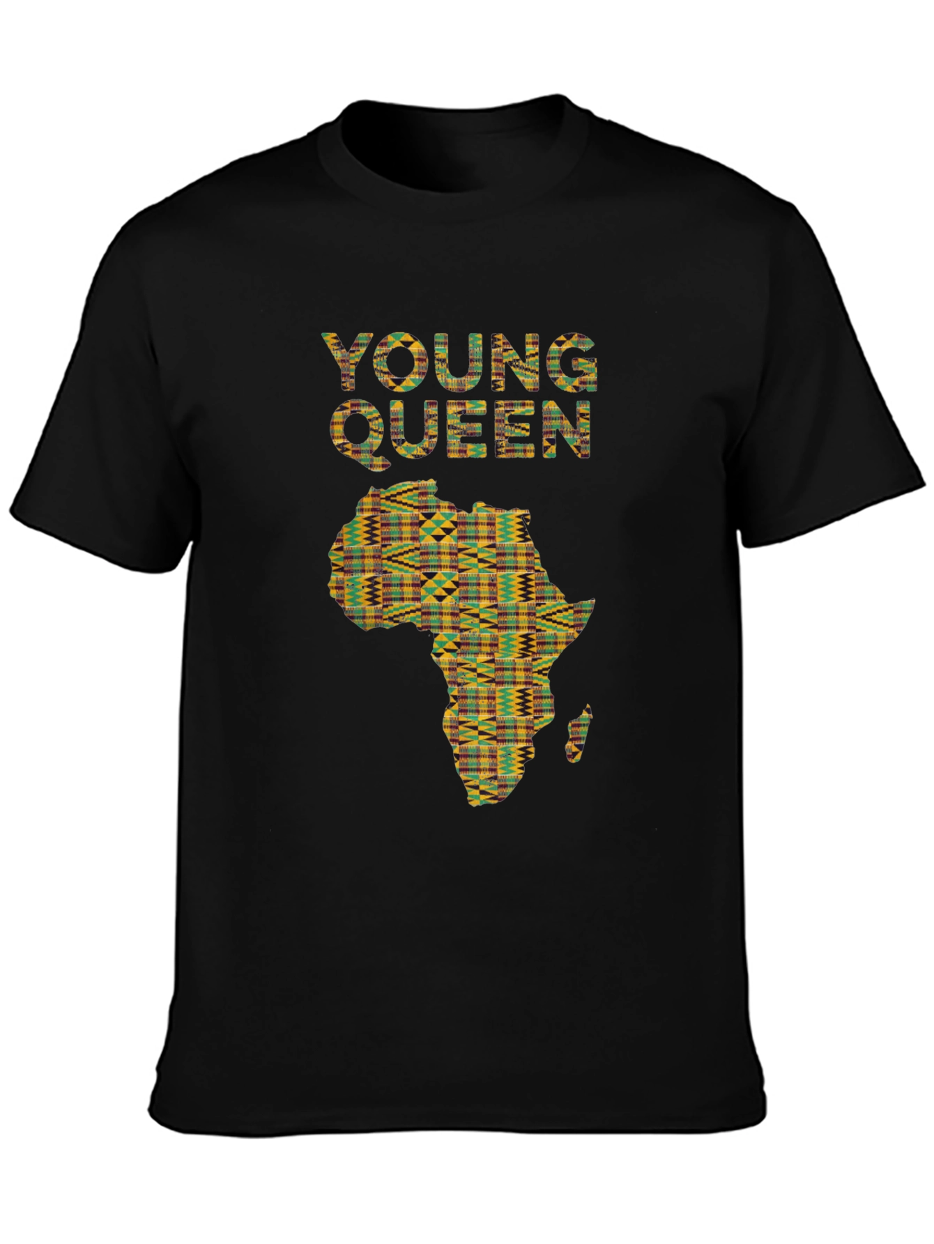 African Print Young Queen T-Shirt