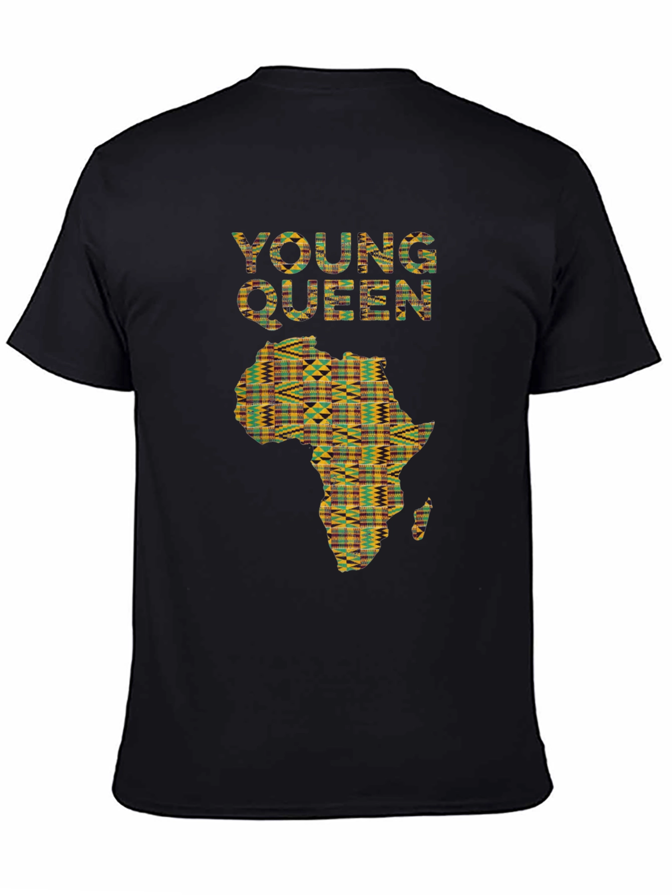 African Print Young Queen T-Shirt
