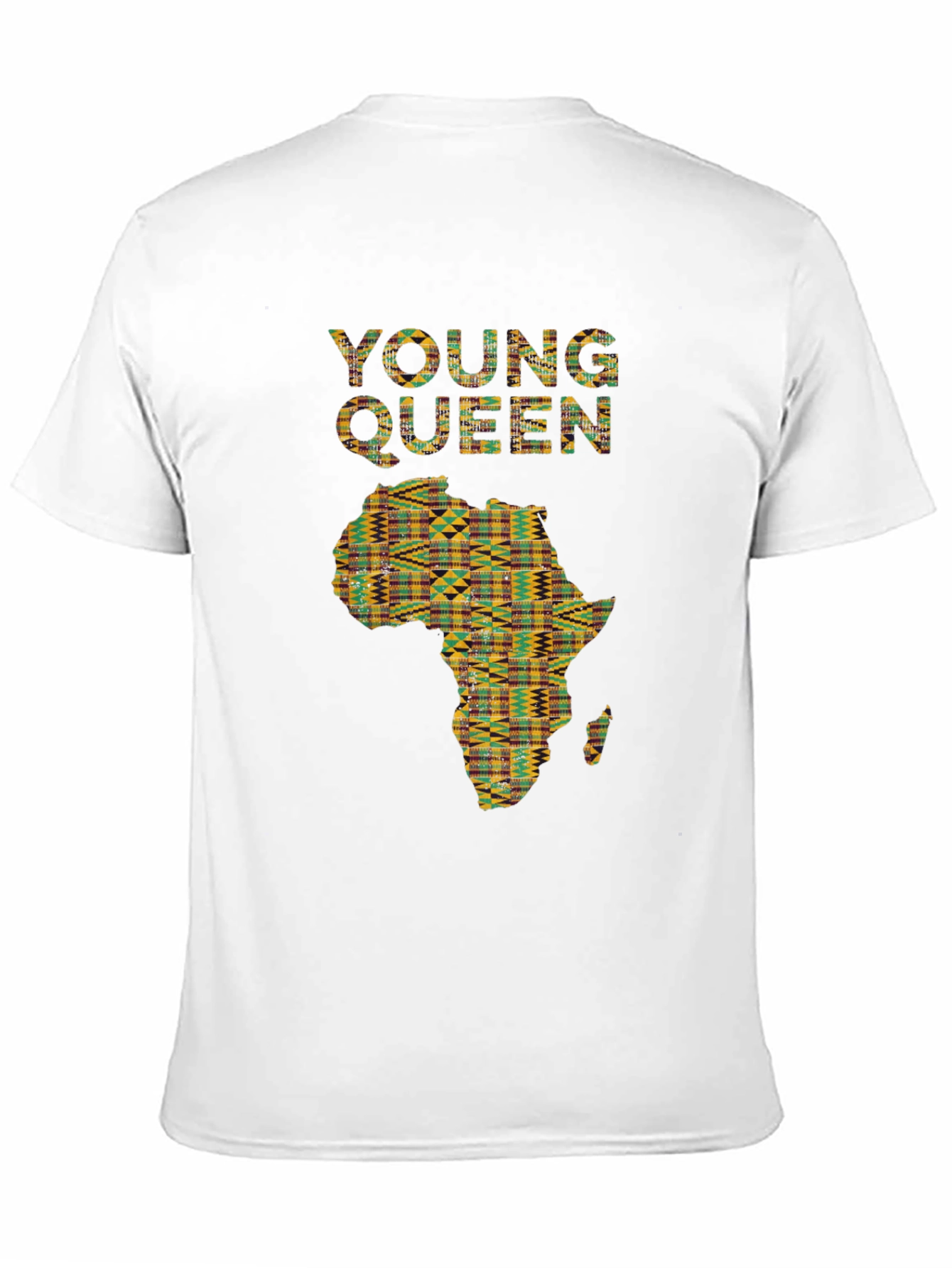 African Print Young Queen T-Shirt