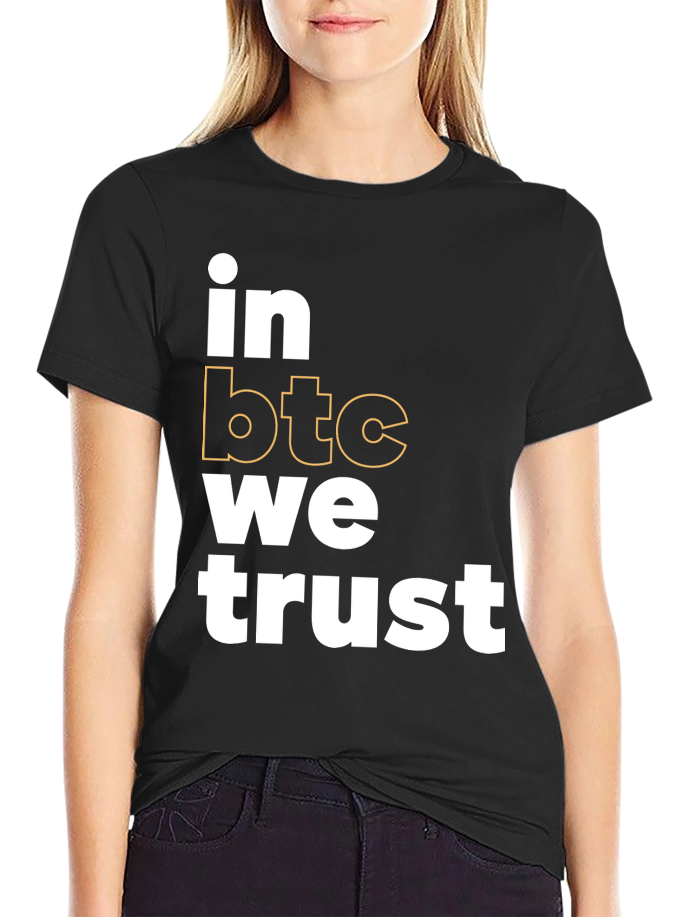 In BTC We Trust Black T-Shirt