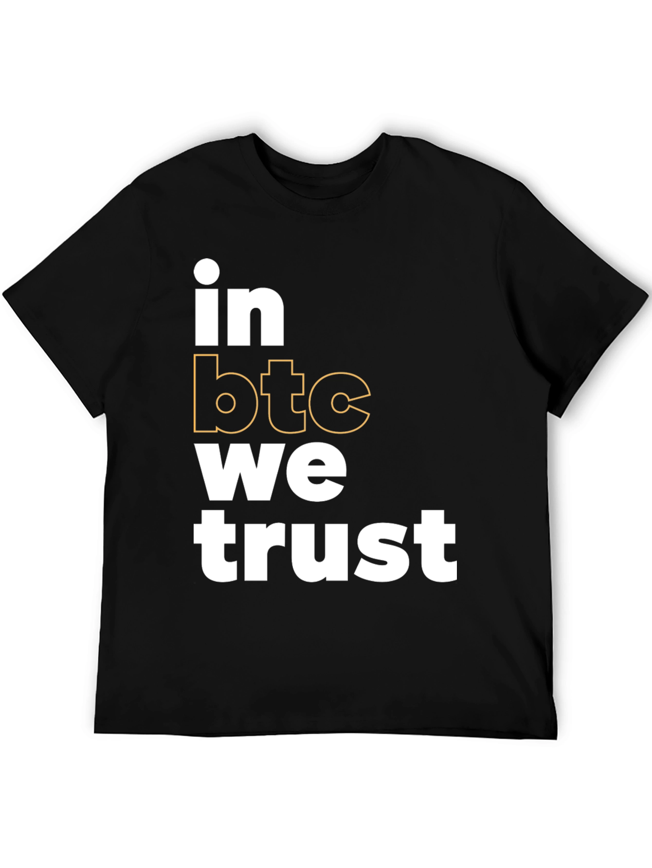 In BTC We Trust Black T-Shirt