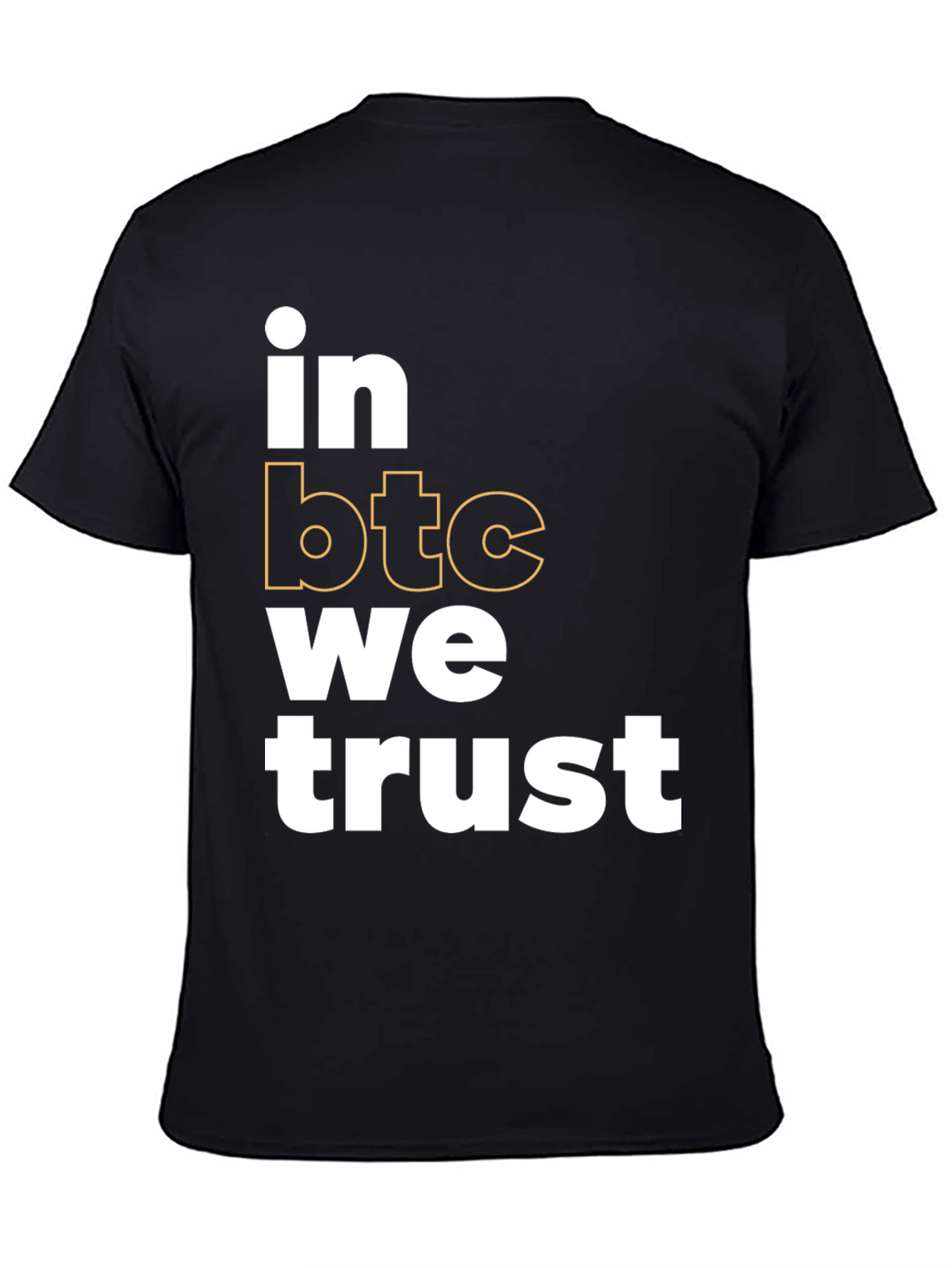 In BTC We Trust Black T-Shirt