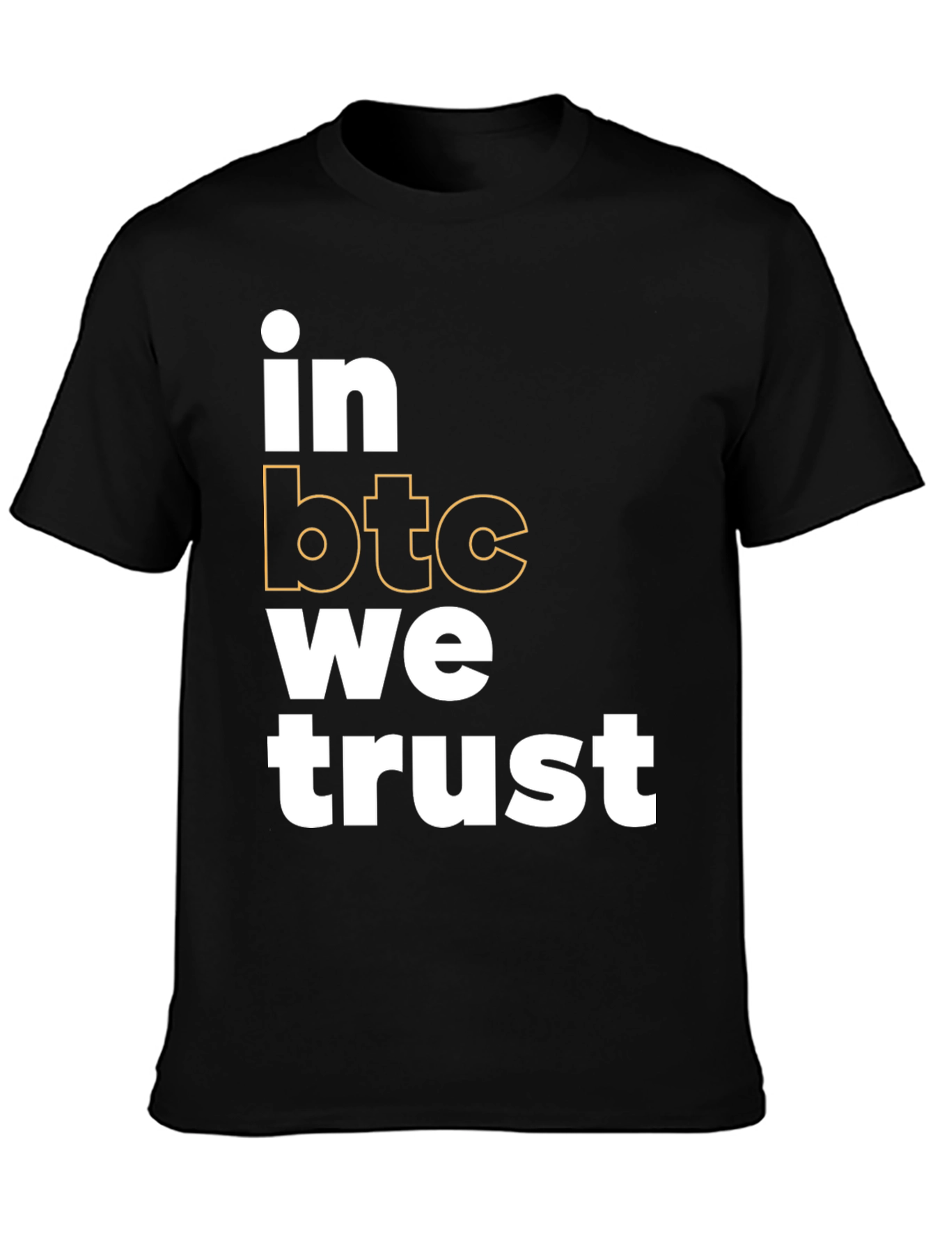 In BTC We Trust Black T-Shirt