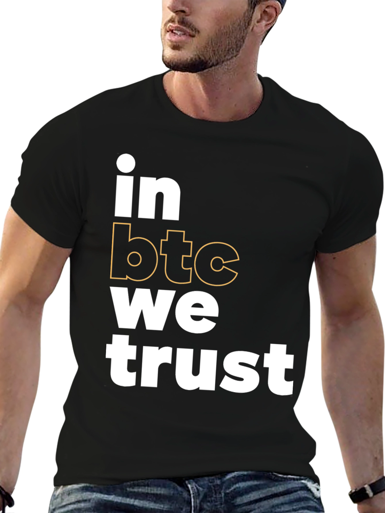 In BTC We Trust Black T-Shirt