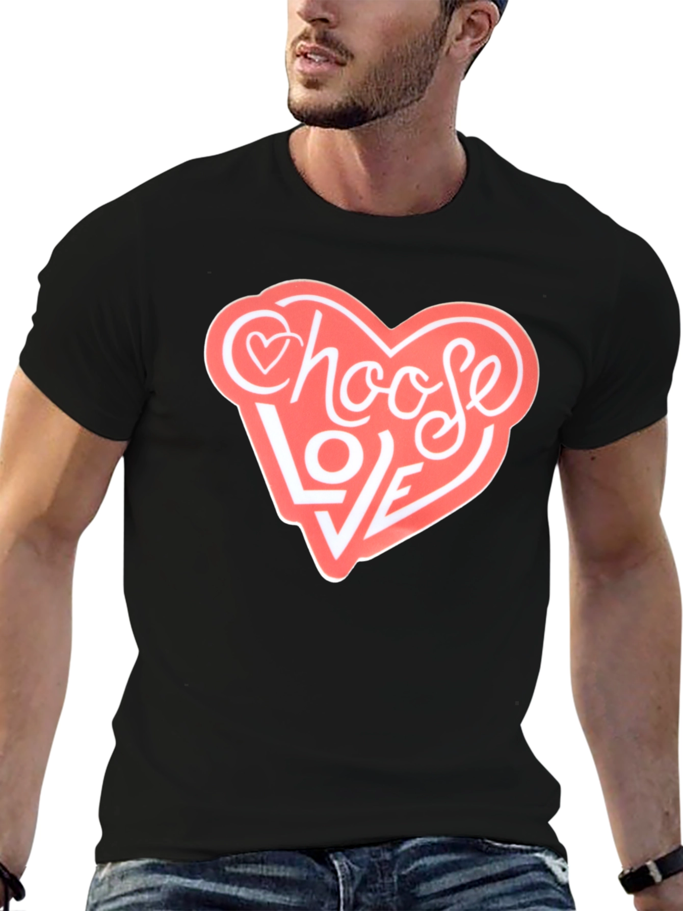 Choose Love Heart Graphic Tee