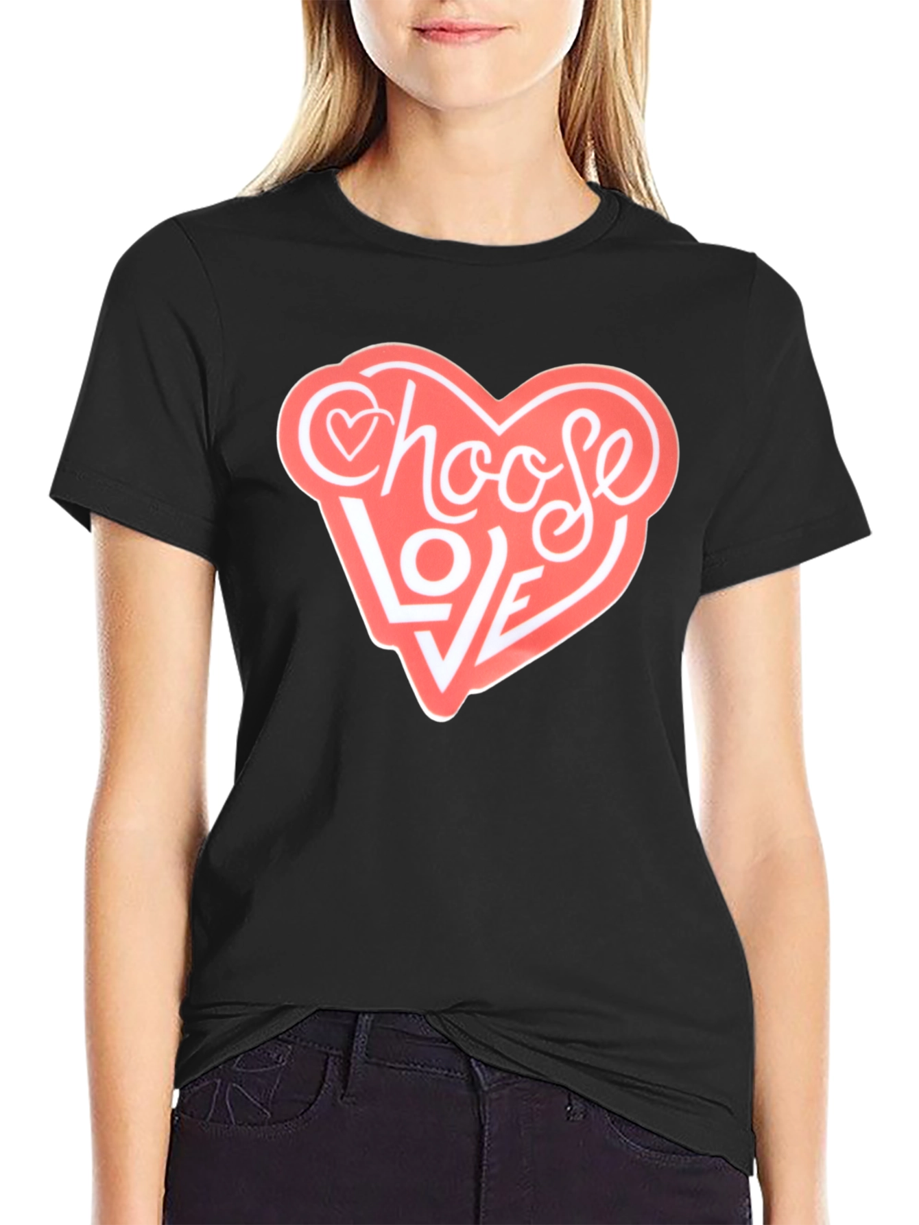 Choose Love Heart Graphic Tee