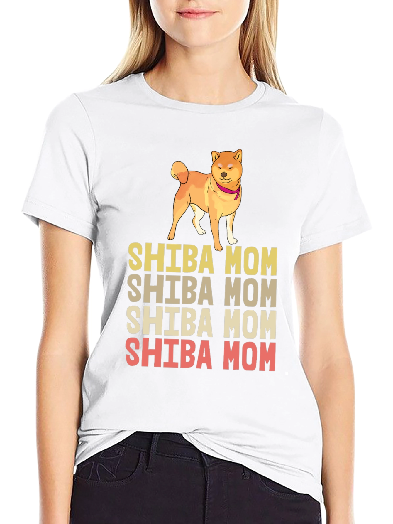 Shiba Mom Graphic Tee - Dog Lover Shirt