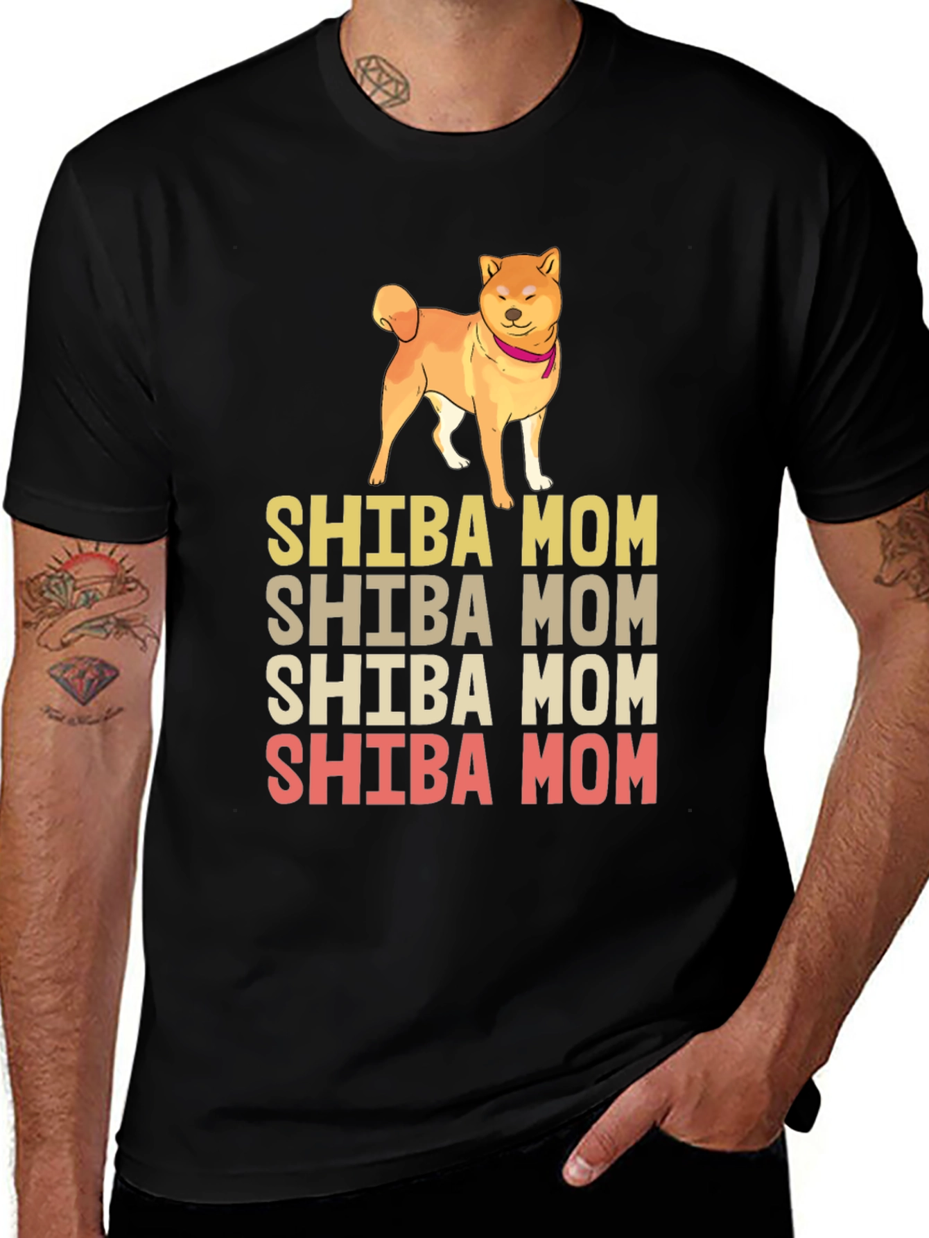 Shiba Mom Graphic Tee - Dog Lover Shirt