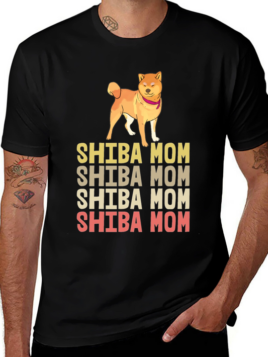 Shiba Mom Graphic Tee - Dog Lover Shirt