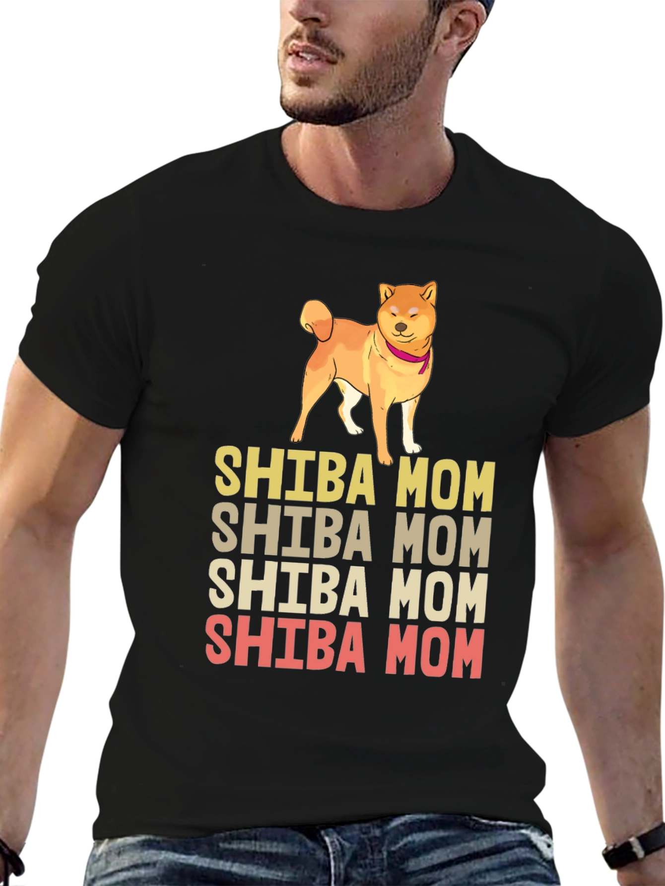 Shiba Mom Graphic Tee - Dog Lover Shirt