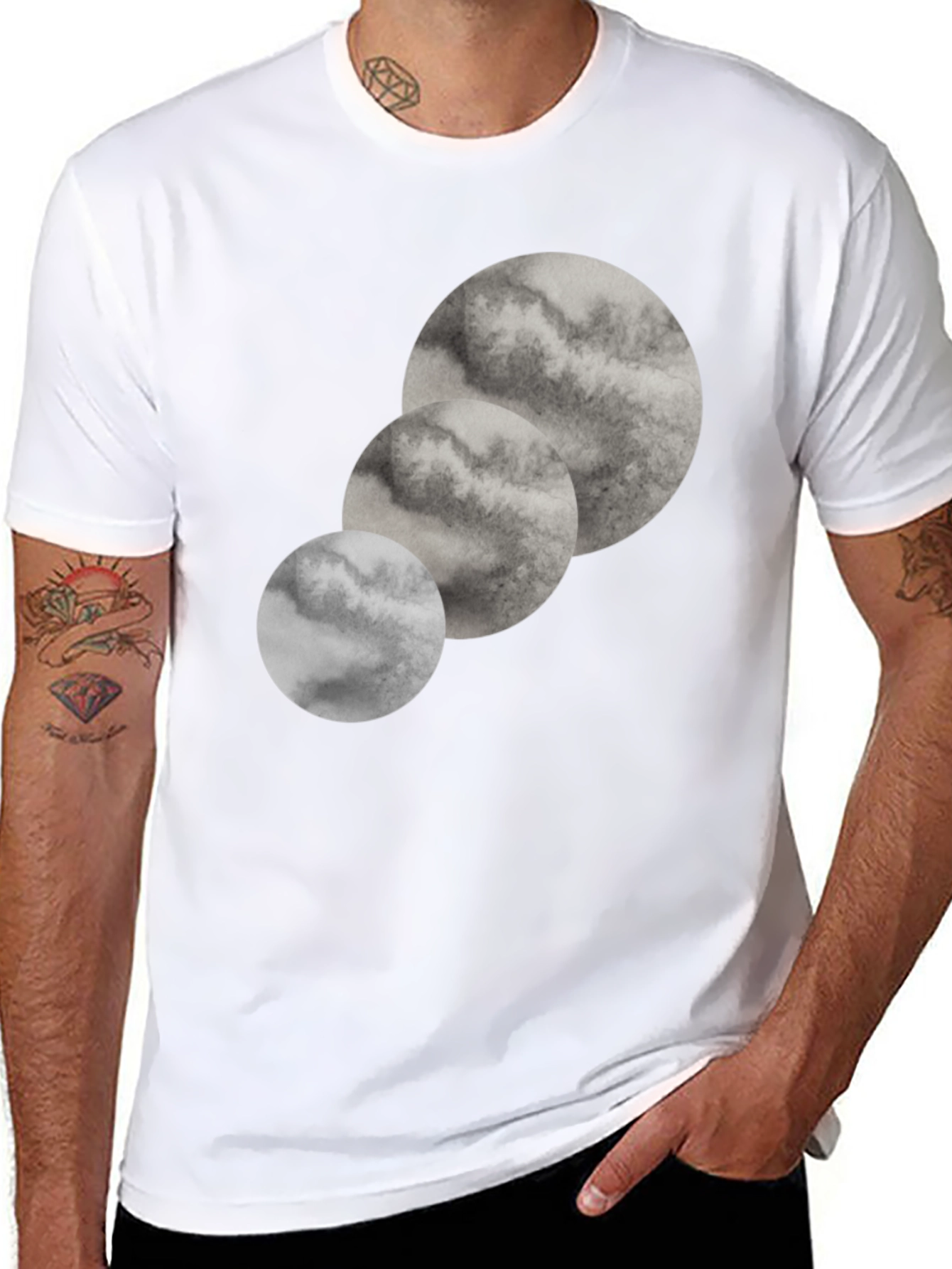 Abstract Lunar Phase T-Shirt