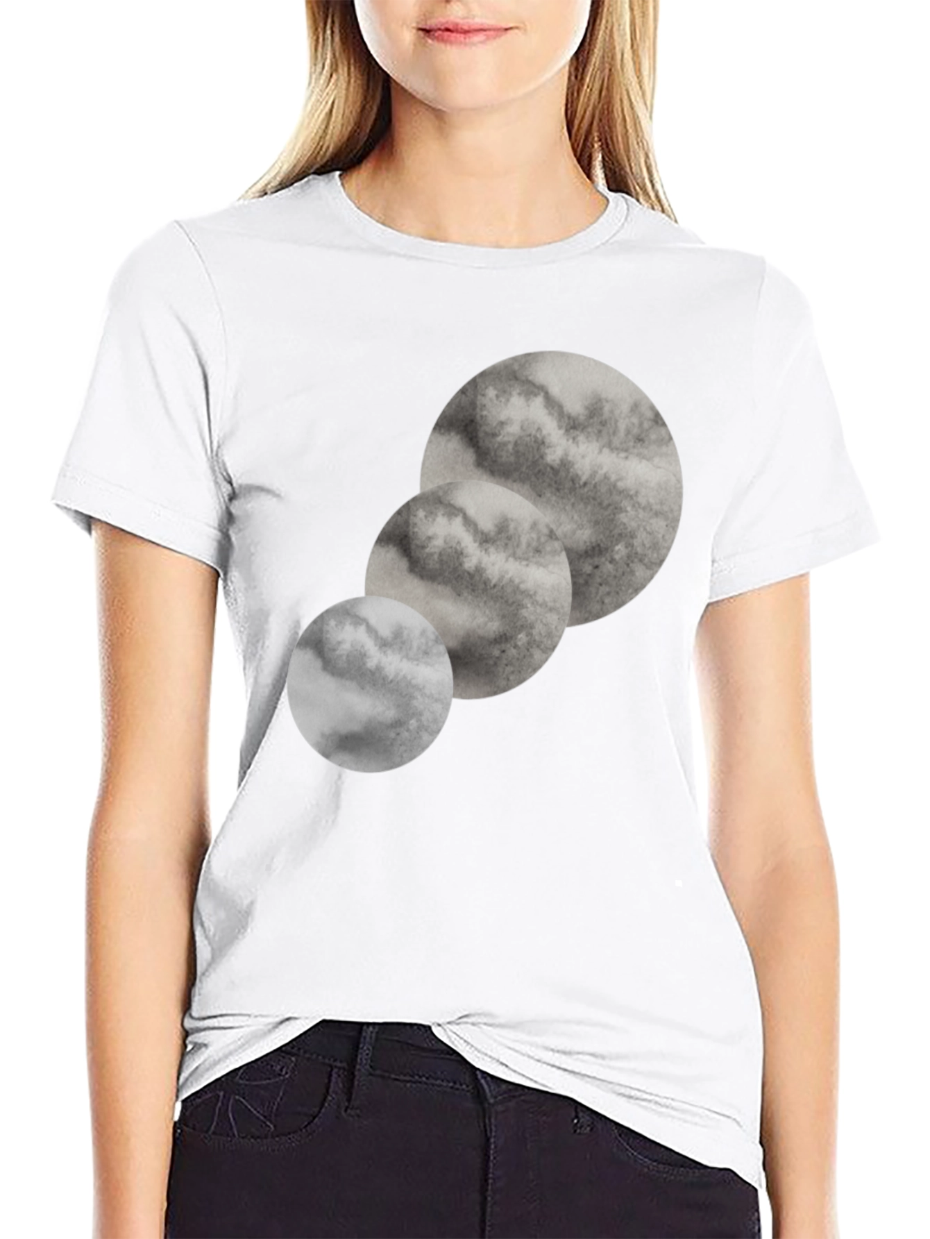 Abstract Lunar Phase T-Shirt