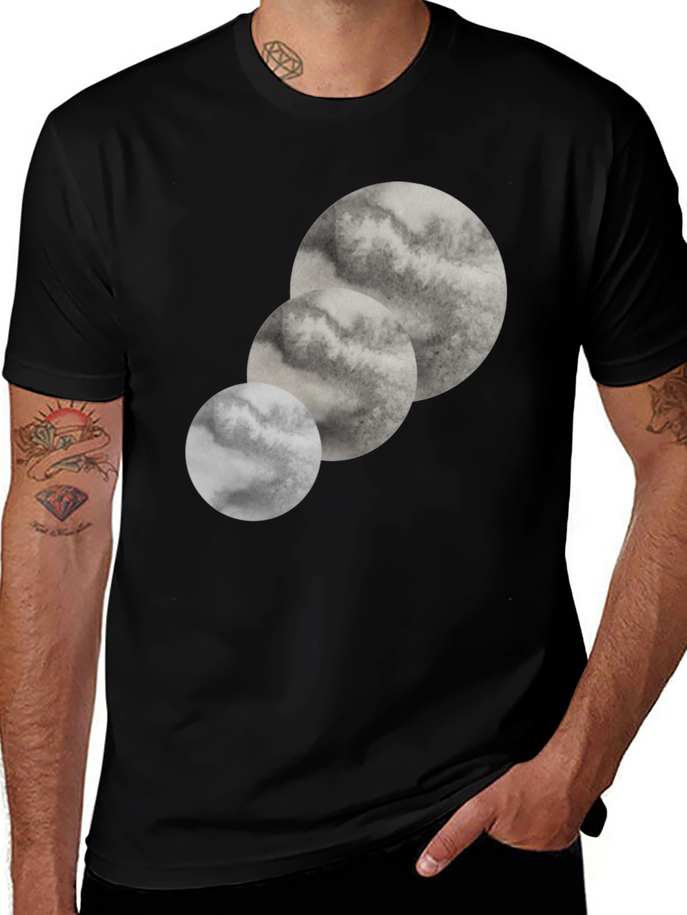Abstract Lunar Phase T-Shirt