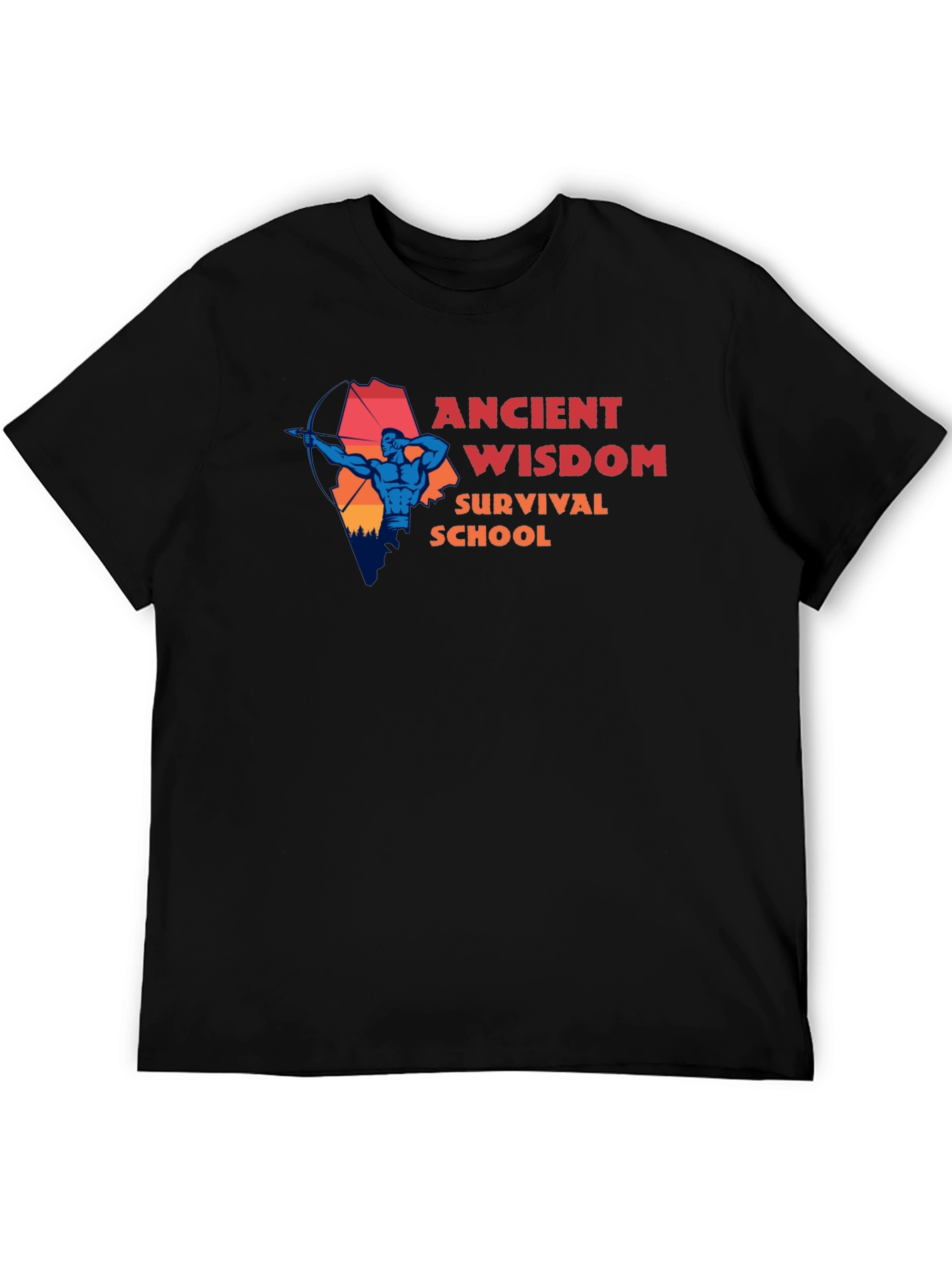 Ancient Wisdom Survival School Graphic Tee