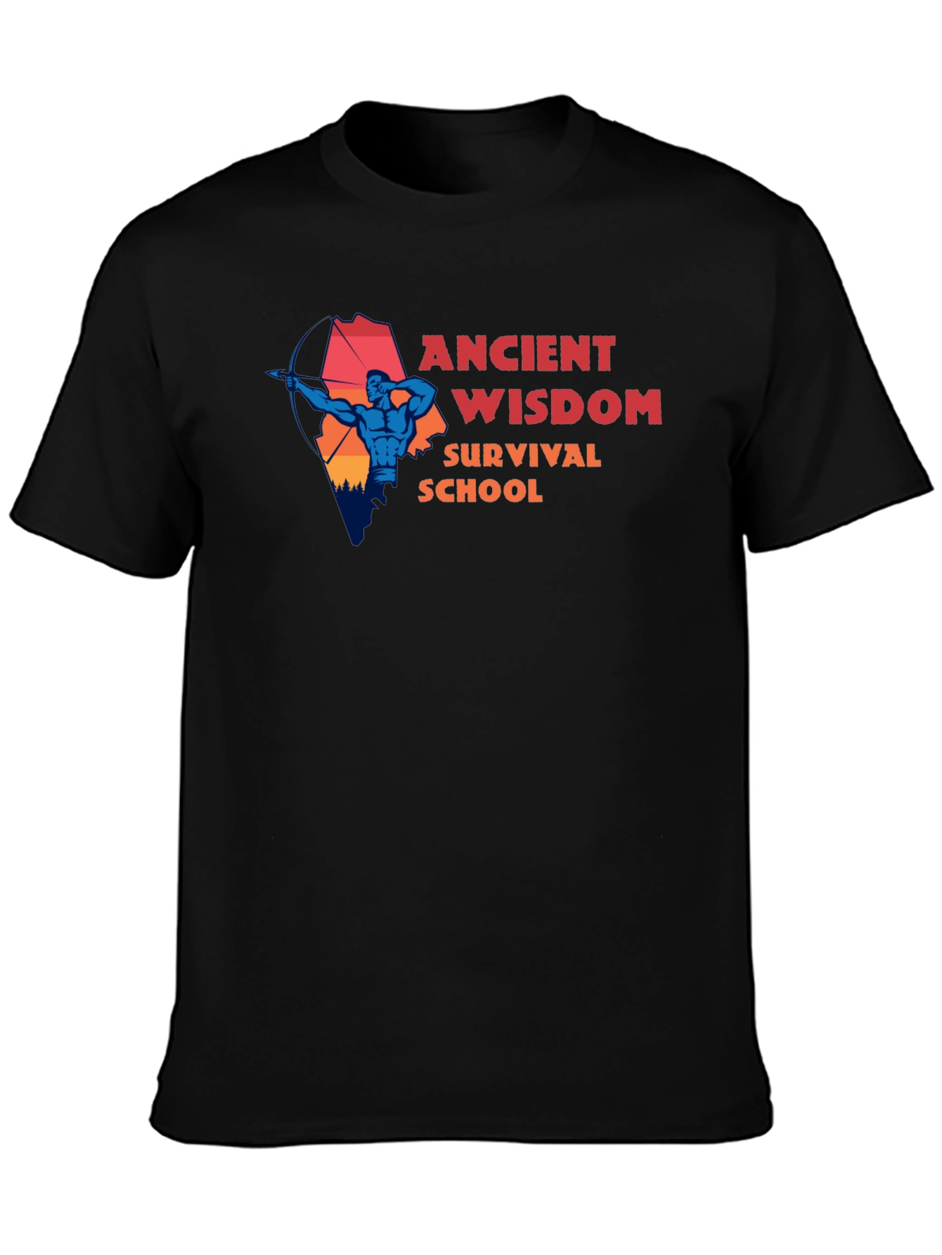 Ancient Wisdom Survival School Graphic Tee