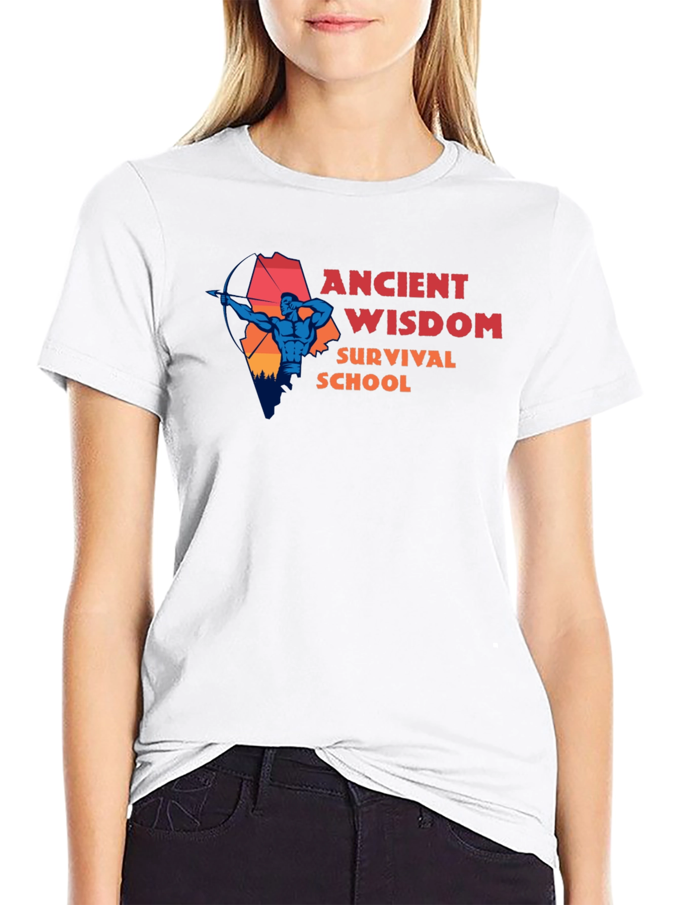 Ancient Wisdom Survival School Graphic Tee