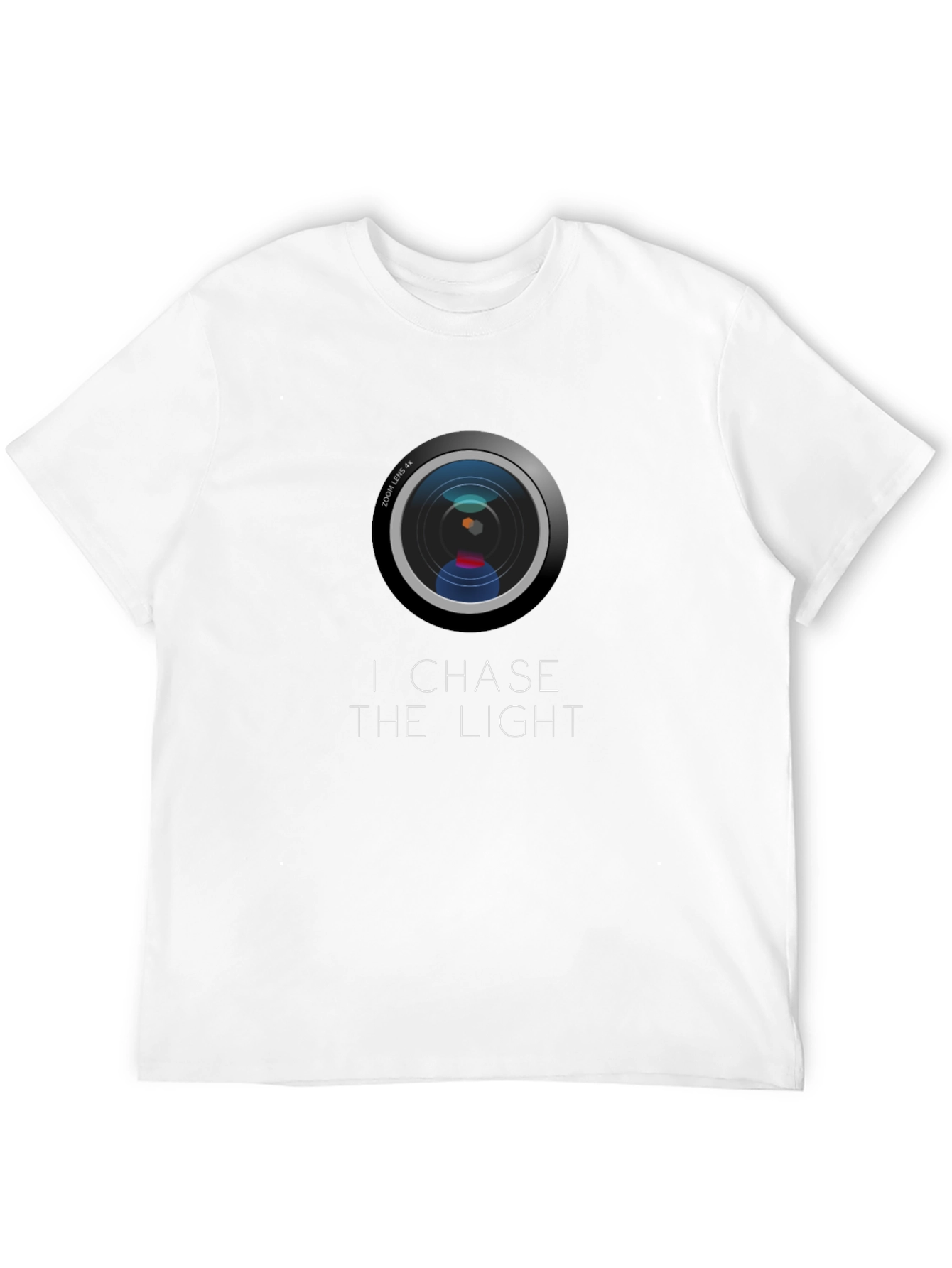 I Chase The Light Camera Lens Graphic Tee