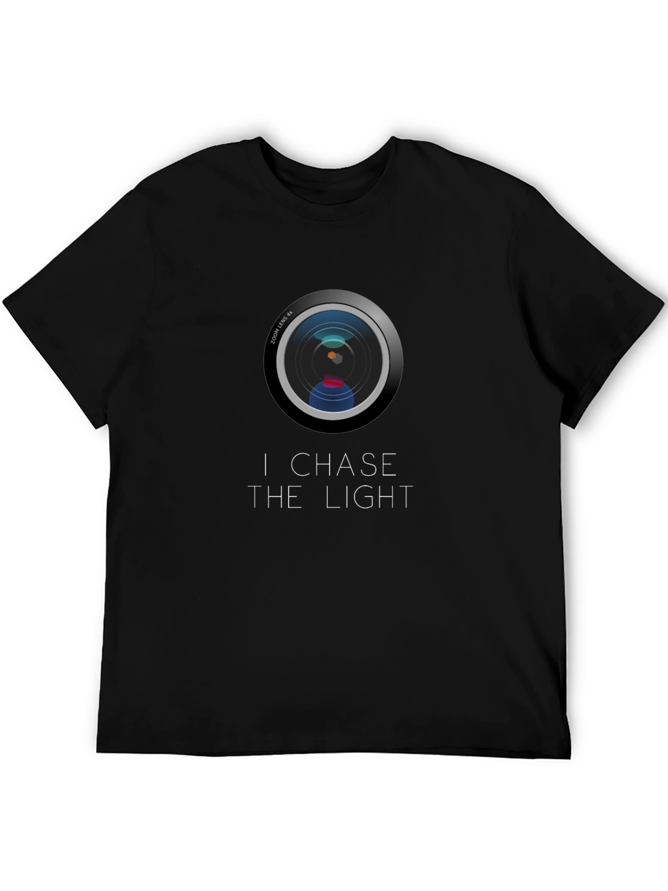 I Chase The Light Camera Lens Graphic Tee