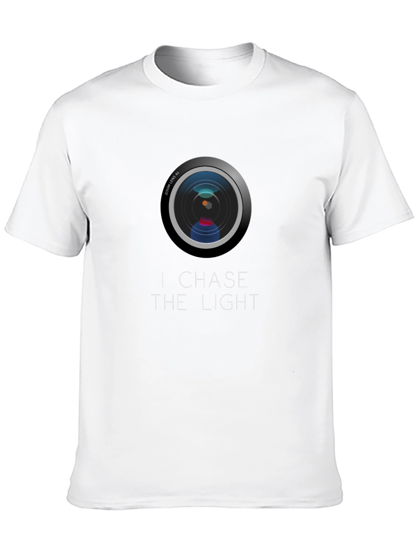 I Chase The Light Camera Lens Graphic Tee