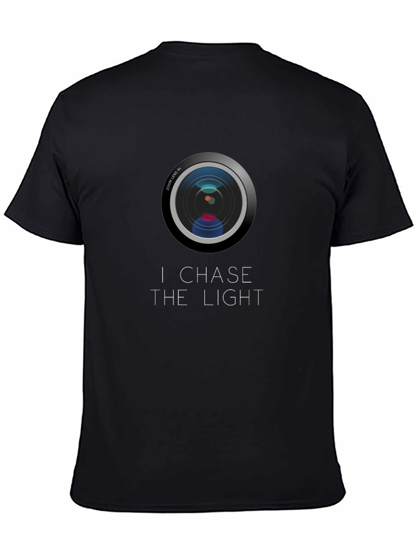 I Chase The Light Camera Lens Graphic Tee