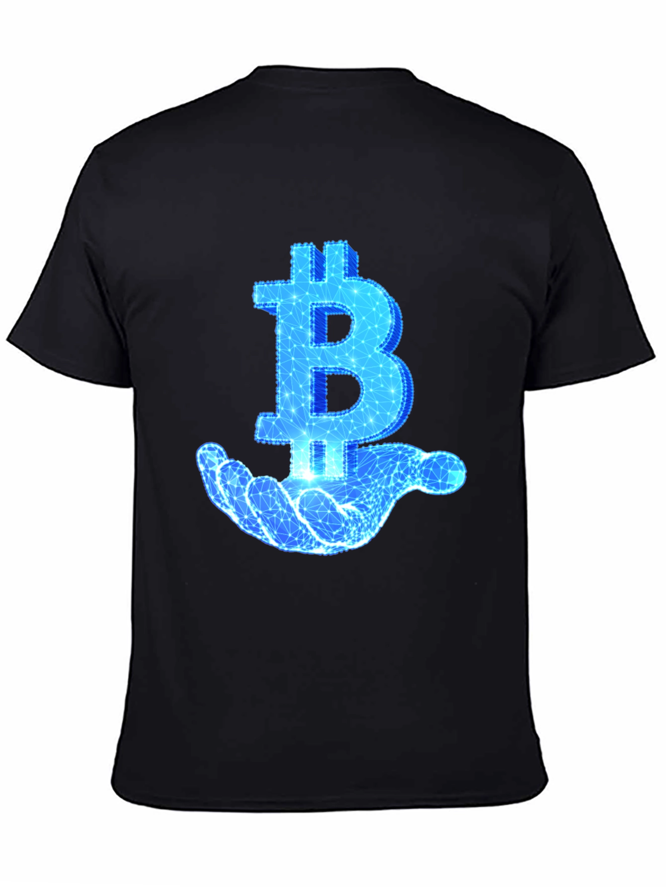 Bitcoin Hand Graphic Tee - Crypto Enthusiast T-Shirt