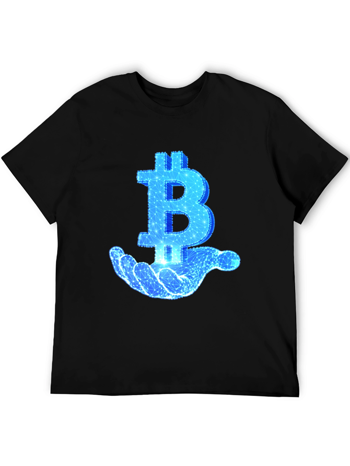 Bitcoin Hand Graphic Tee - Crypto Enthusiast T-Shirt