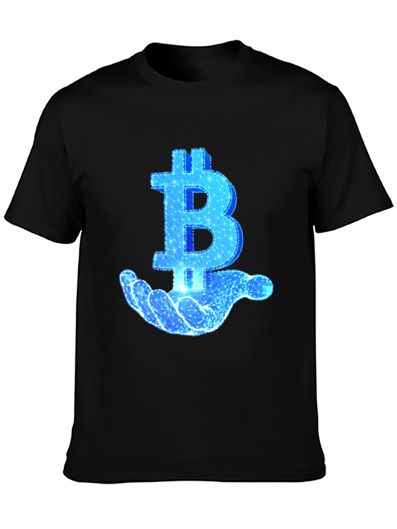 Bitcoin Hand Graphic Tee - Crypto Enthusiast T-Shirt
